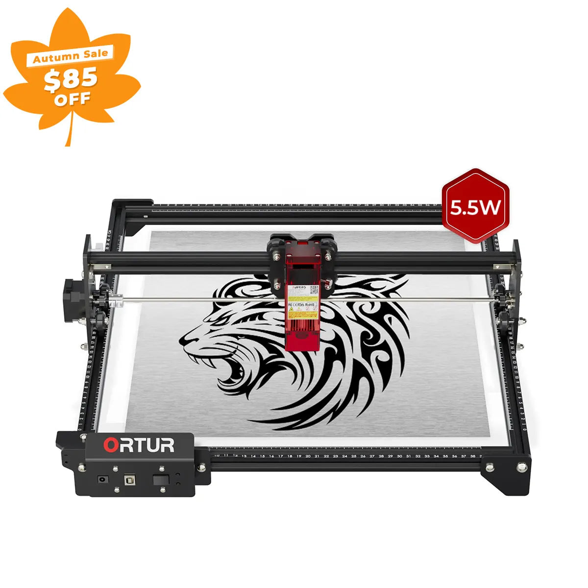 Base LM2 S2 grabado láser y máquina de corte 5.000 mm/min (10W/5W/1,6 W)