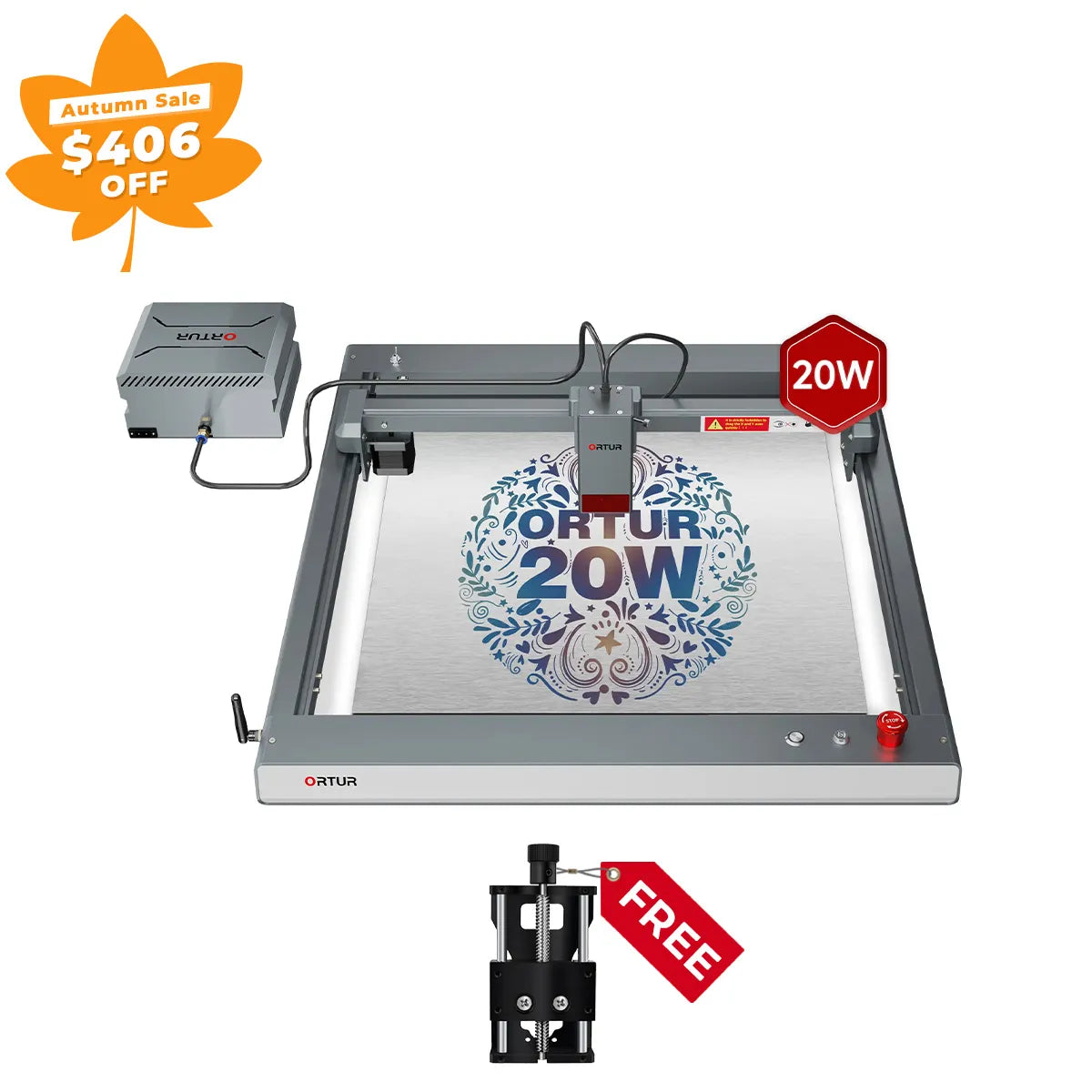 Ortur LM3 Laser Engraving & Cutting Machine 20,000mm/min (40W/20W/10W)