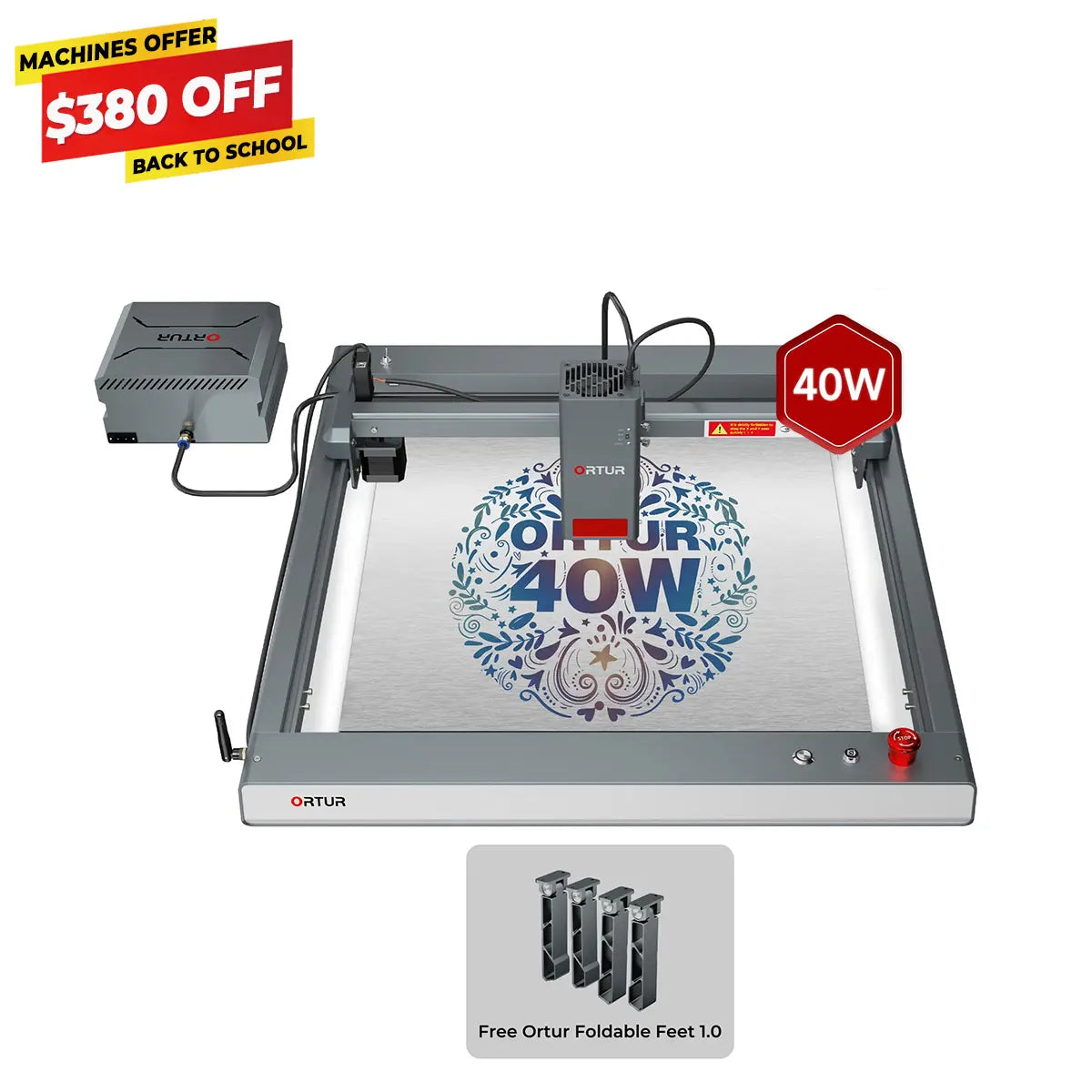 Ortur LM3 Laser Engraving & Cutting Machine 20,000mm/min (40W/20W/10W)