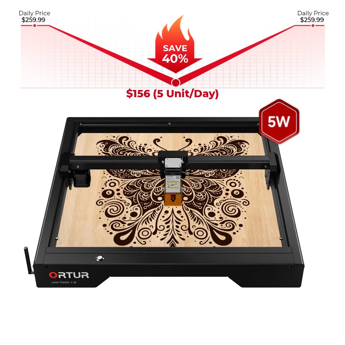 Orur lm3 LE láser Engrating y máquina de corte 15.000 mm/min (10W/5W)