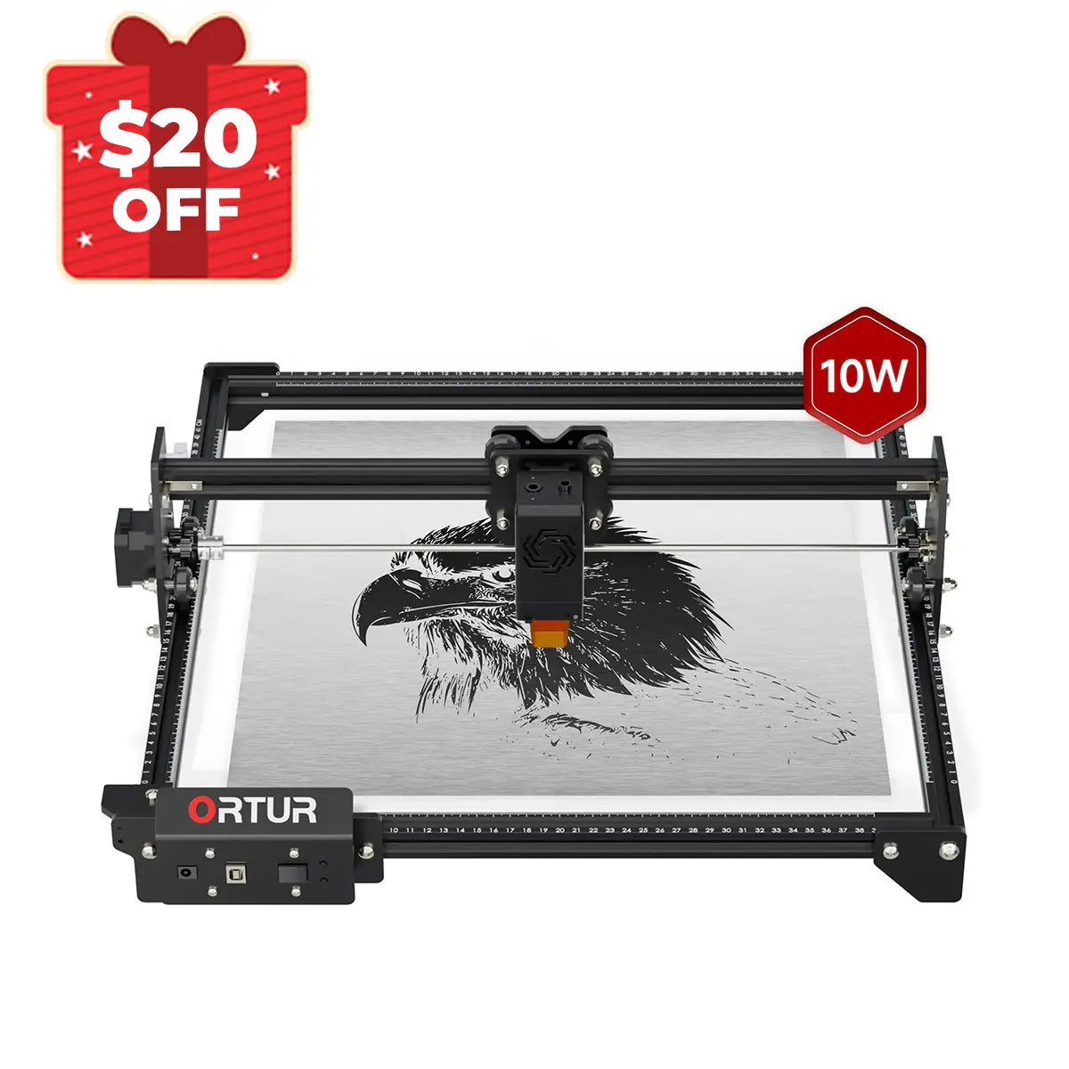 Ortur LM2 S2 Laser Engraving & Cutting Machine 5,000mm/min (10W/5W/1.6W)