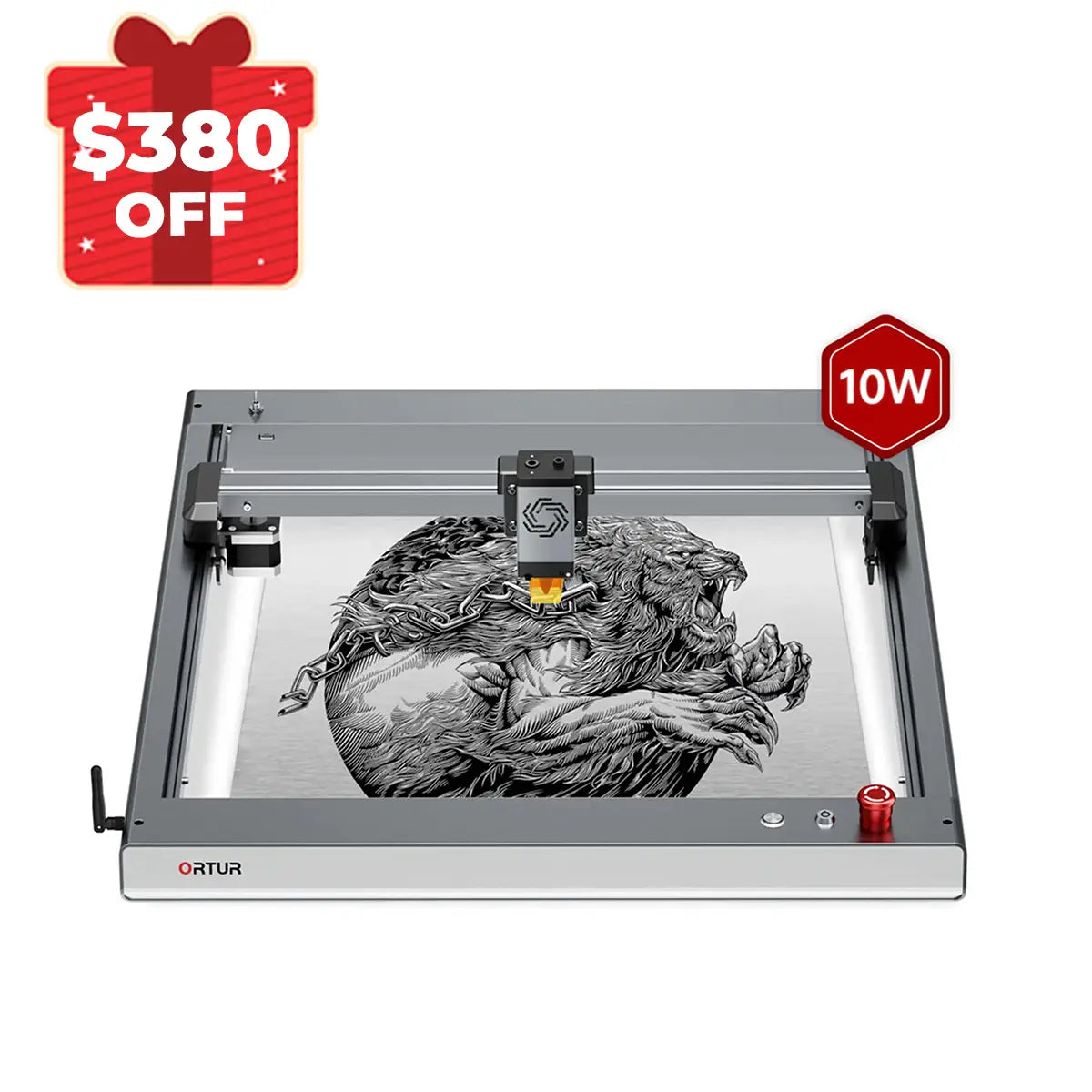 Ortur LM3 Laser Engraving & Cutting Machine 20,000mm/min (40W/20W/10W)