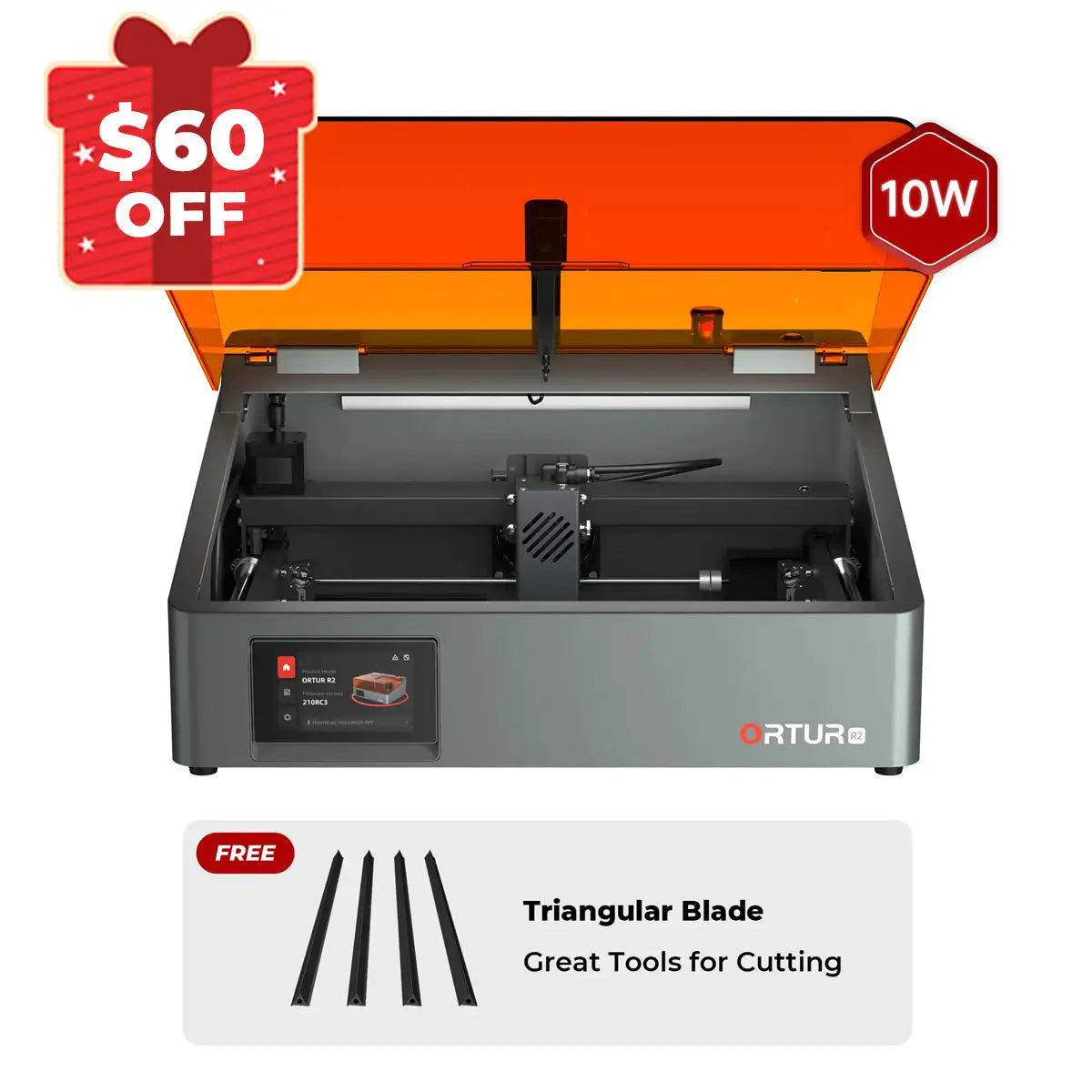 Ortur R2 Smart Laser Engraver 1.3W IR/10W/20W