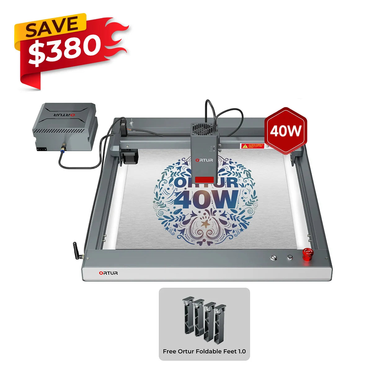 Ortur LM3 Laser Engraving & Cutting Machine 20,000mm/min (40W/20W/10W)