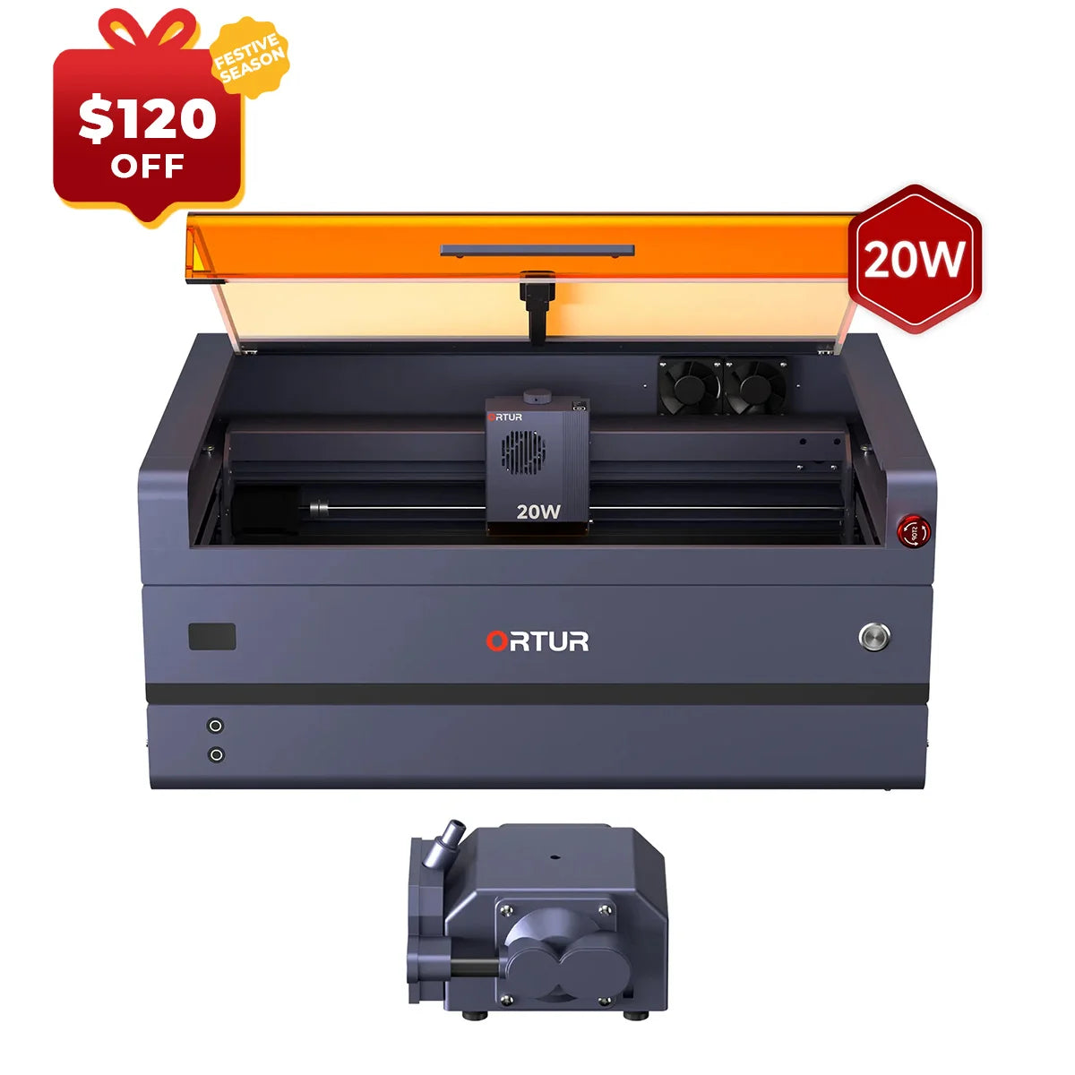 Ortur H20 Lasergravur- und Schneidemaschine 2 W IR/10 W/20 W/40 W
