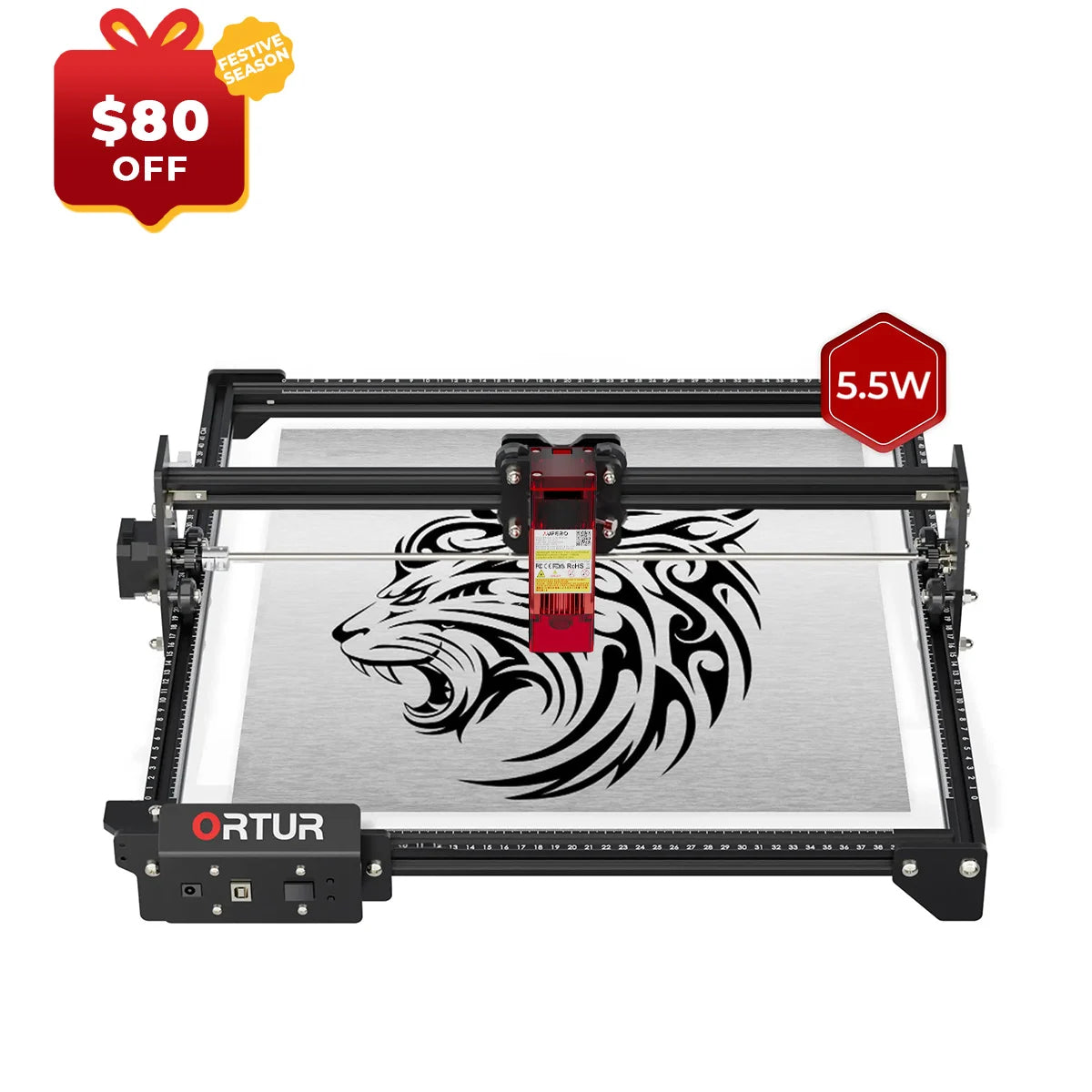 Ortur Laser Master 2 S2 Laser Engraving & Cutting Machine (5W/1.6W/10W)