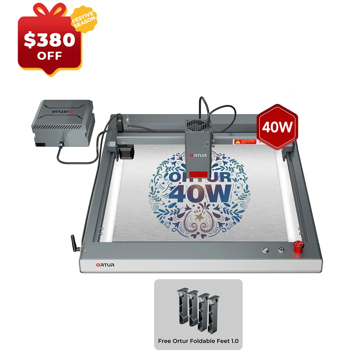 Ortur LM3 Laser Engraving & Cutting Machine 20,000mm/min (40W/20W/10W)