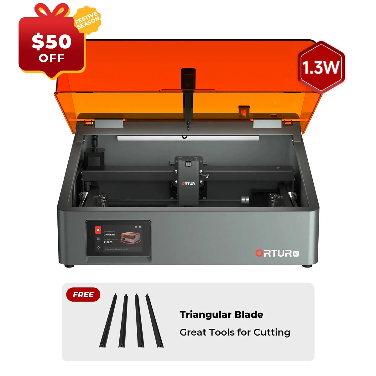 Ortur R2 Smart Laser Engraver 1.3W IR/10W/20W