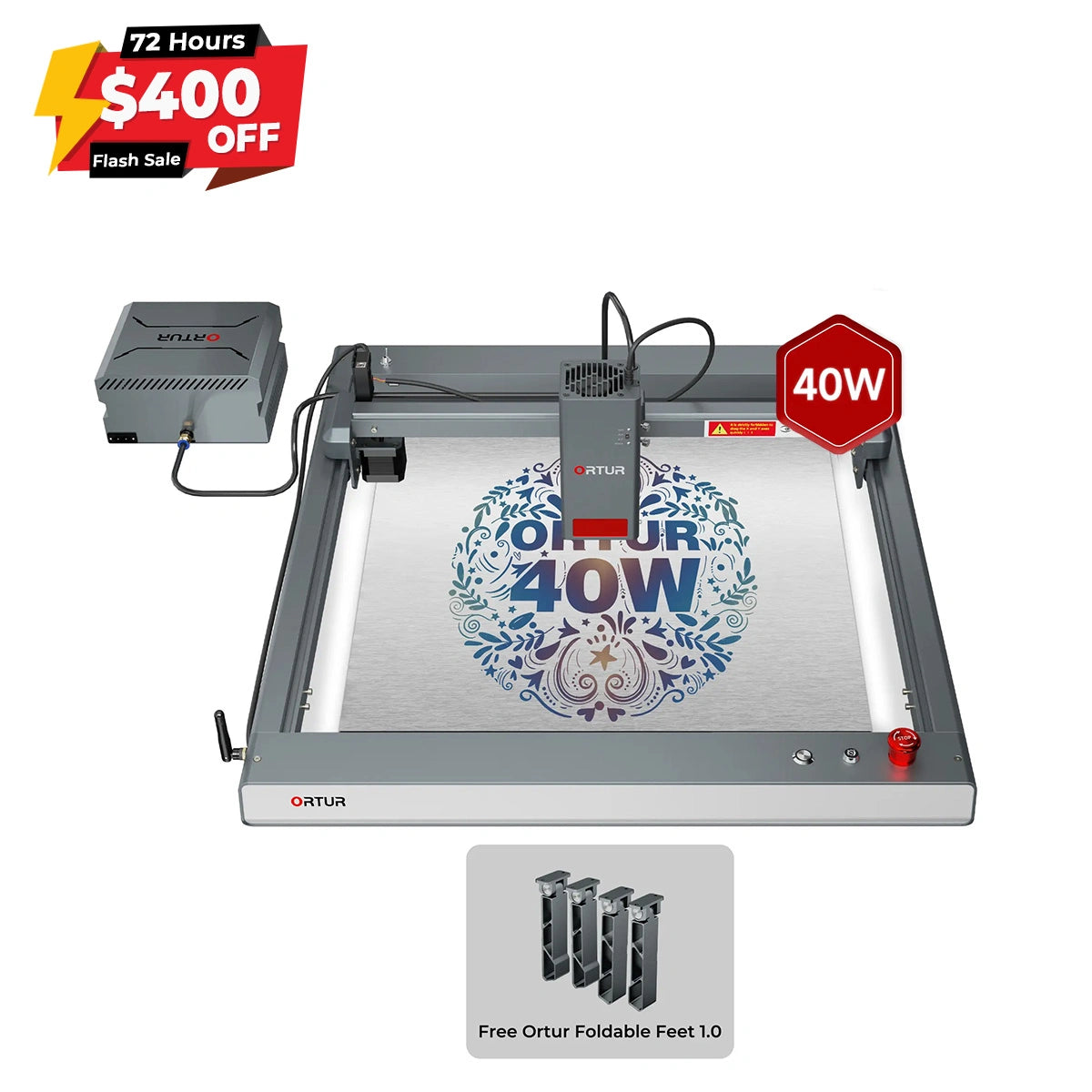 Ortur LM3 Laser Engraving & Cutting Machine 20,000mm/min (40W/20W/10W)