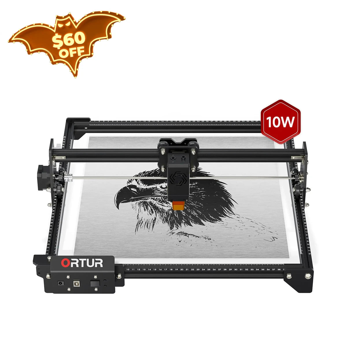 Ortur LM2 S2 Laser Engraving & Cutting Machine 5,000mm/min (10W/5W/1.6W)