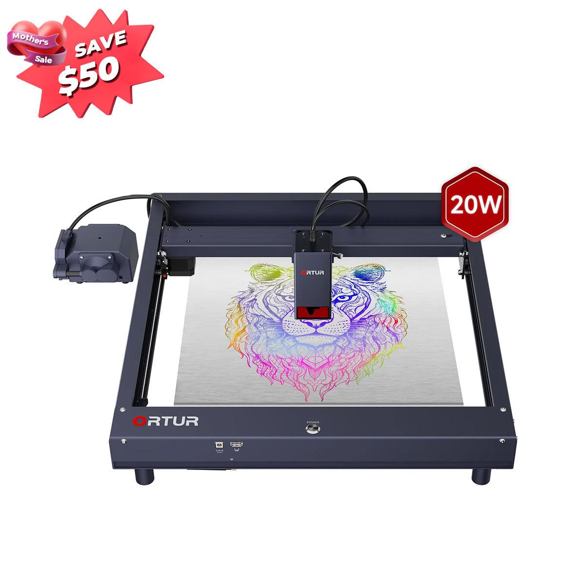 Ortur Laser Master H10 Engraving & Cutting Machine 20,000mm/min 20W