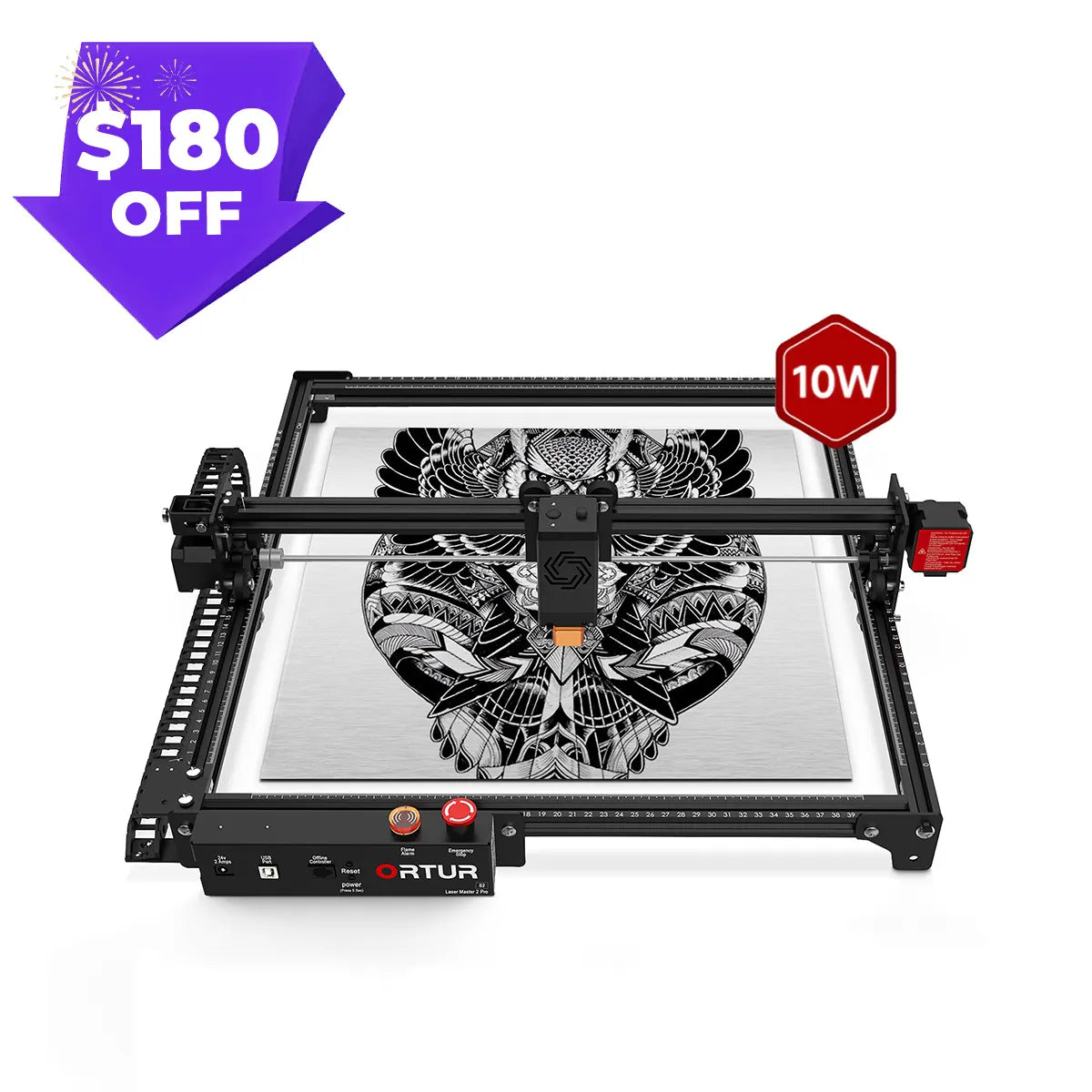 Ortur LM2 Pro S2 Laser Engraving & Cutting Machine 15,000mm/min (10W/5W)