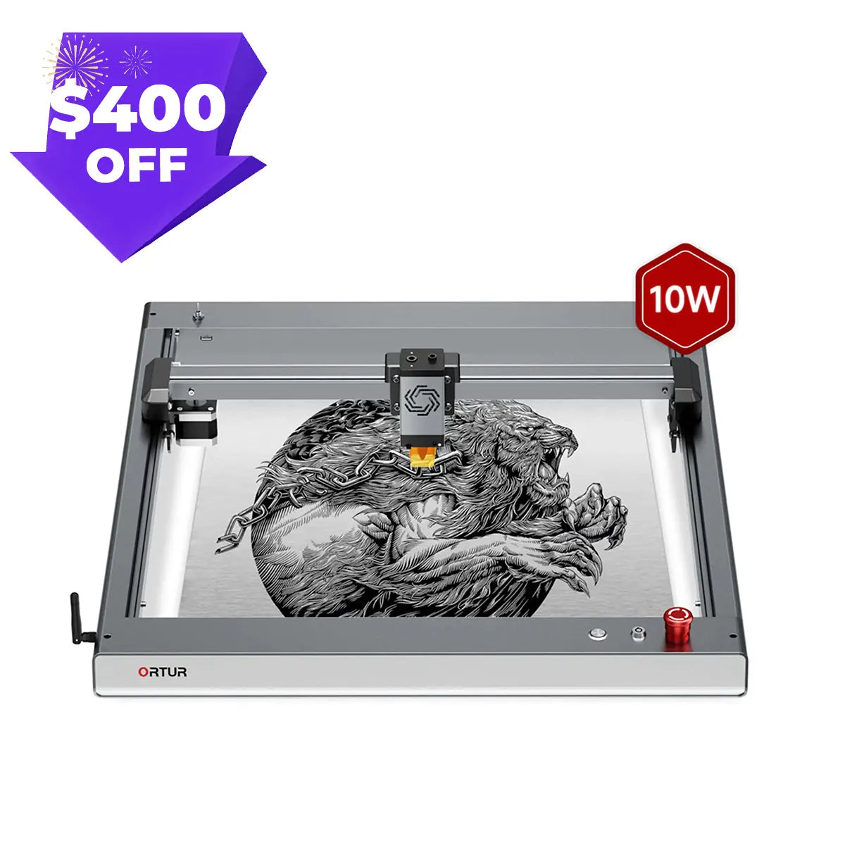 Ortur LM3 Laser Engraving & Cutting Machine 20,000mm/min (40W/20W/10W)