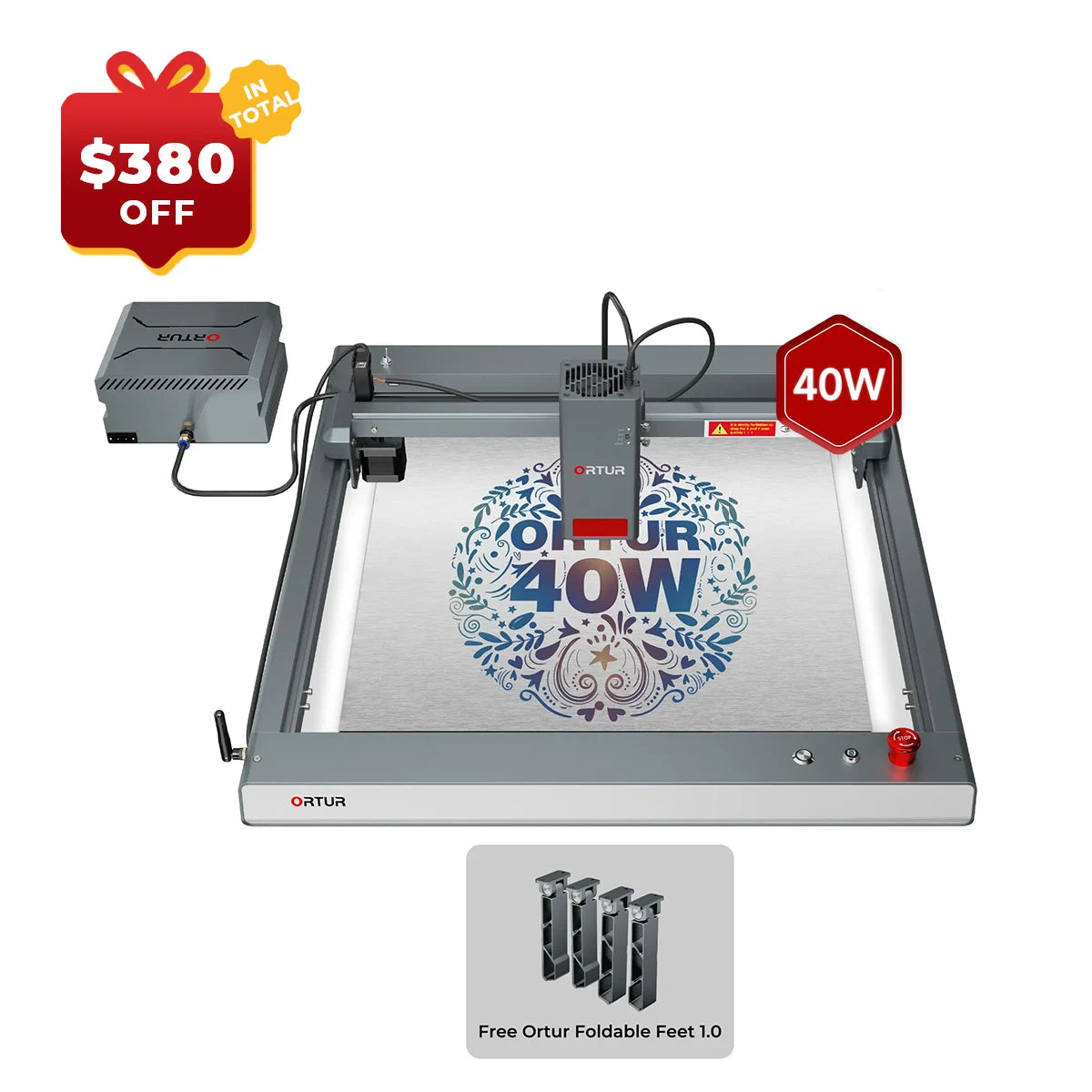 Ortur LM3 Laser Engraving & Cutting Machine 20,000mm/min (40W/20W/10W)
