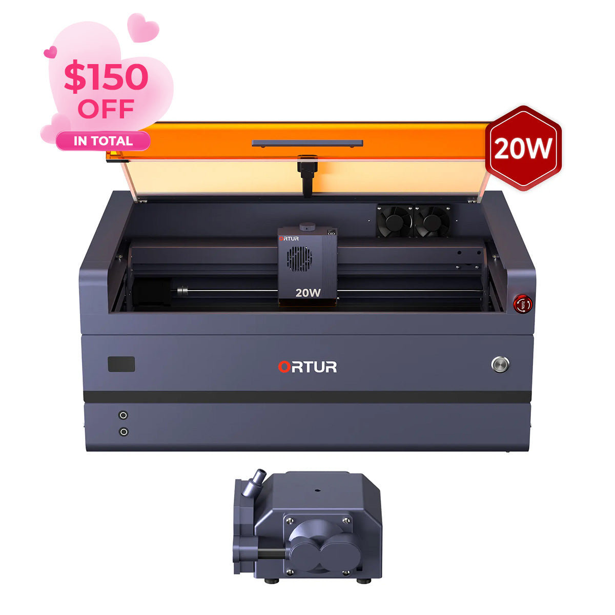 Ortur H20 Laser Engraving & Cutting Machine 2W IR/10W/20W/40W