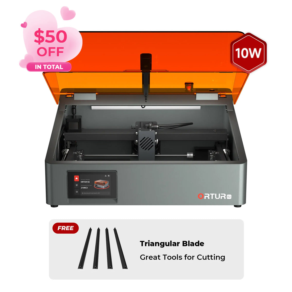 Ortur R2 Smart Laser Engraver 1.3W IR/10W/20W