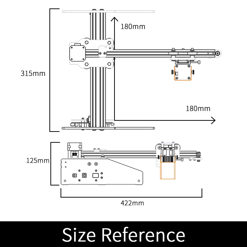 Aufero AL1 Laser Engraving & Cutting Machine 5,000mm/min (5W/1.6W) 06