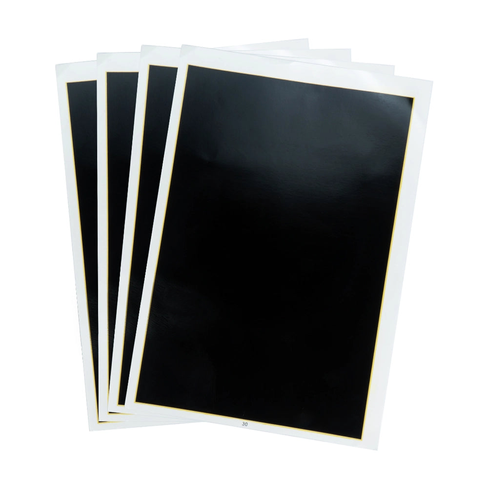 Ortur Special 15.4'' × 10.6'' Black Marking Paper for Laser Engraving (4pcs)