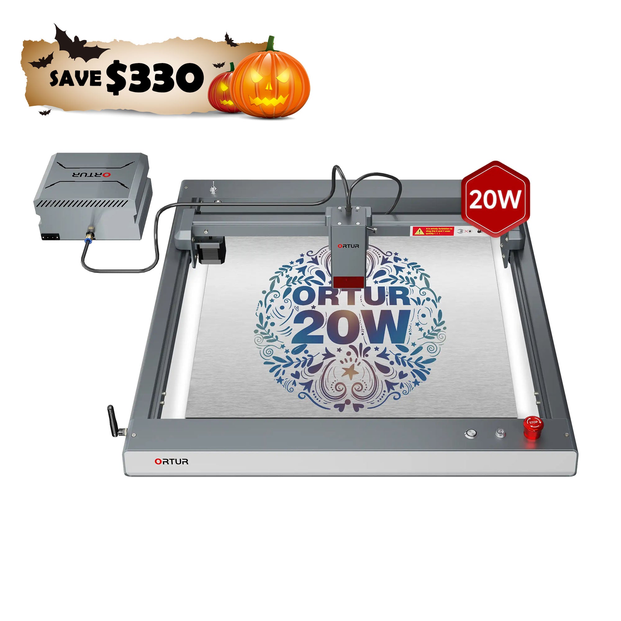 Ortur LM3 Laser Engraving & Cutting Machine 20,000mm/min (20W/10W)