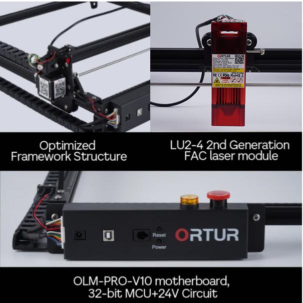 [Occasion] Gravure et découpe laser Ortur LM2 Pro S2.