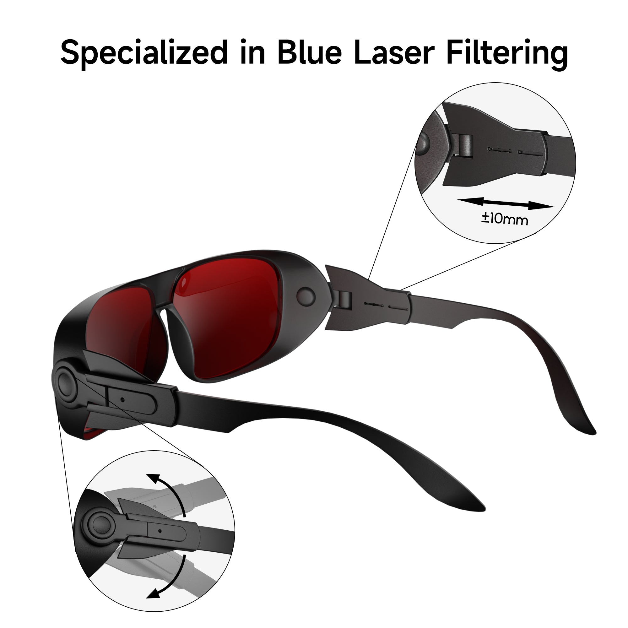 Ortur Sicherheits laser brille mit 180-540nm Wellenlängen schutz