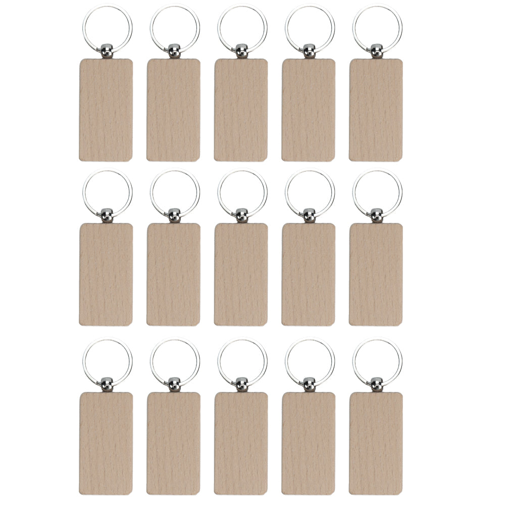 Ortur Wooden 13.4'' × 25.6'' Blank Keychain for Laser Engraving (15pcs)
