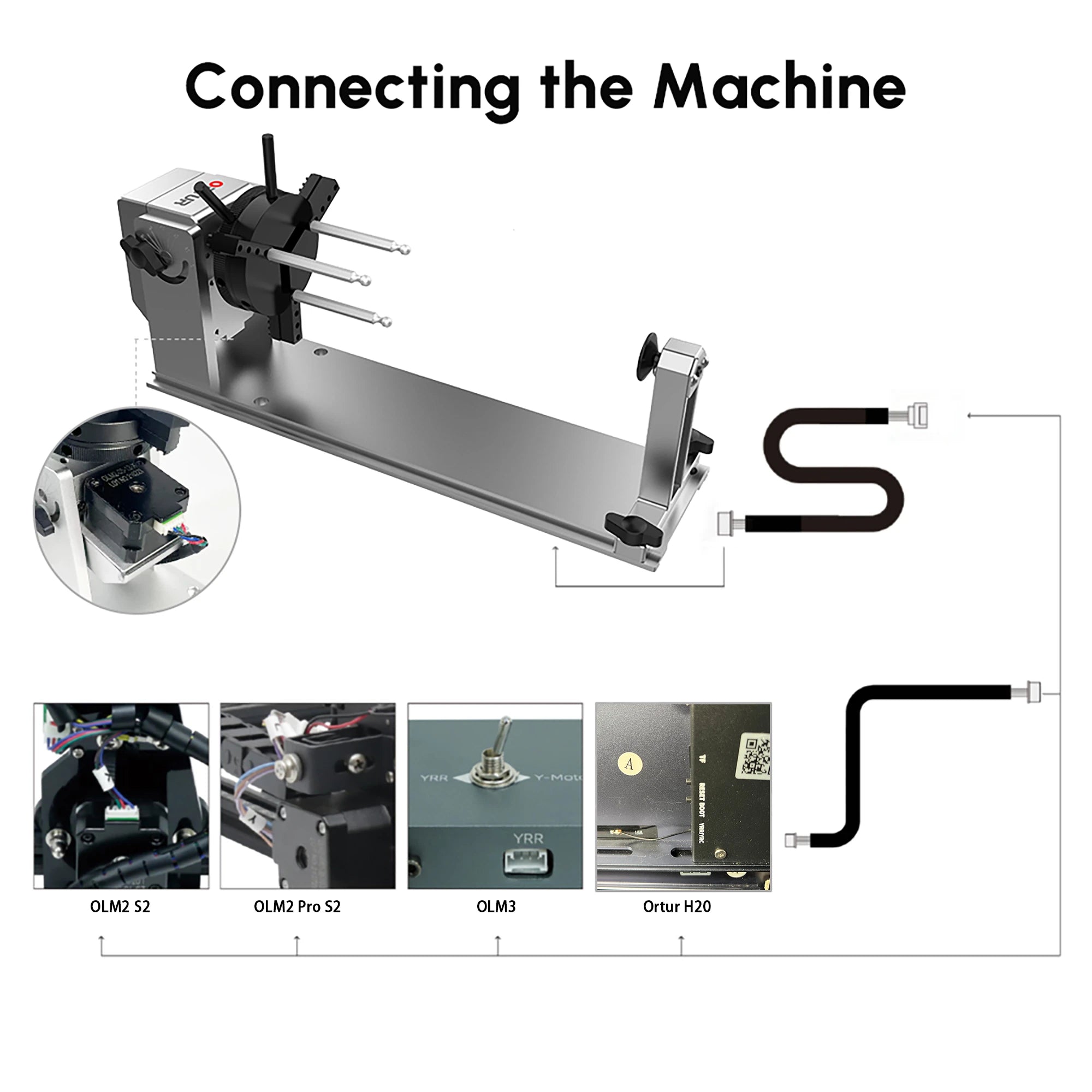 Ortur Y-axis Rotary Chuck for Laser Engraver (YRC1.0) 06