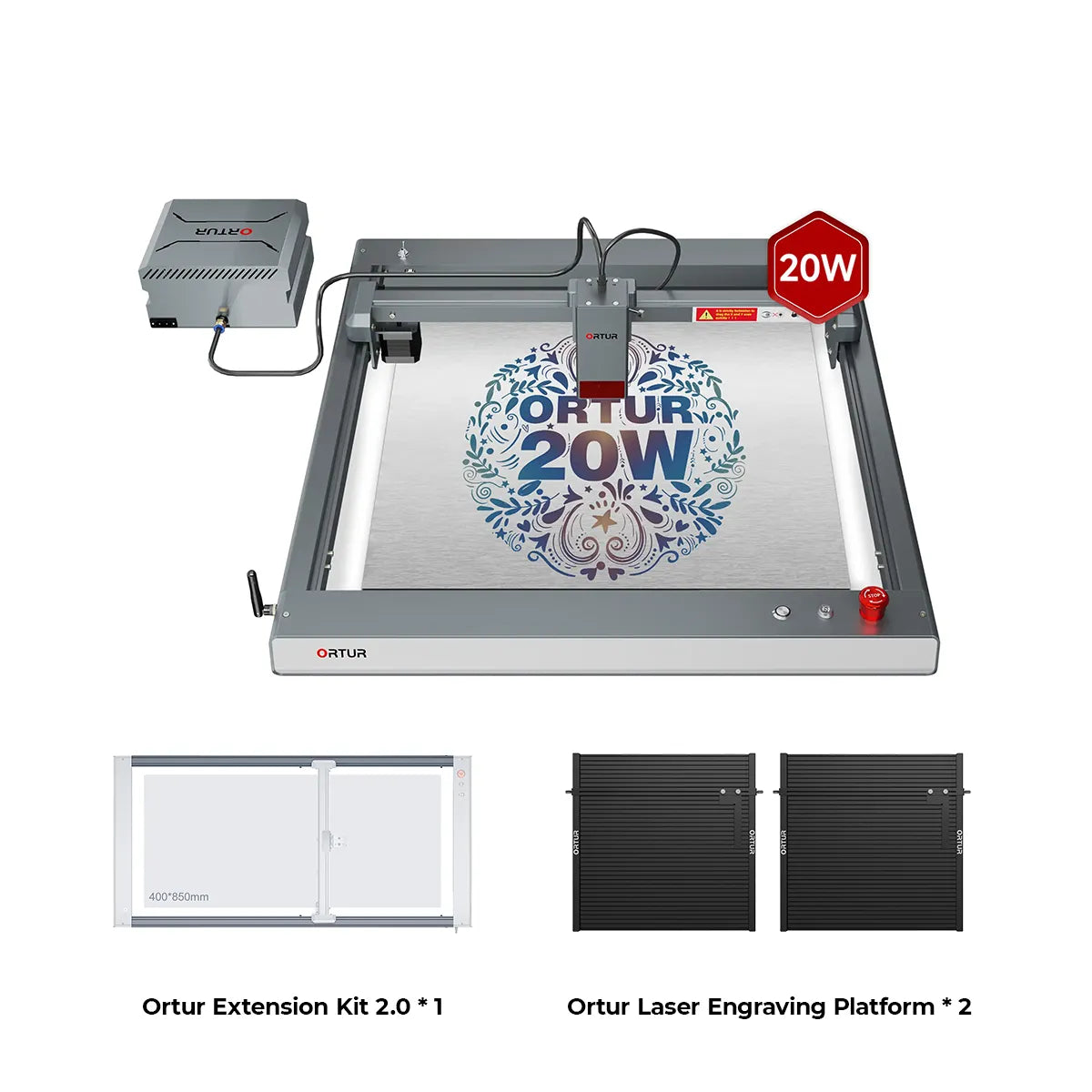 Ortur LM3 Laser Engraving & Cutting Machine 20,000mm/min (40W/20W/10W)