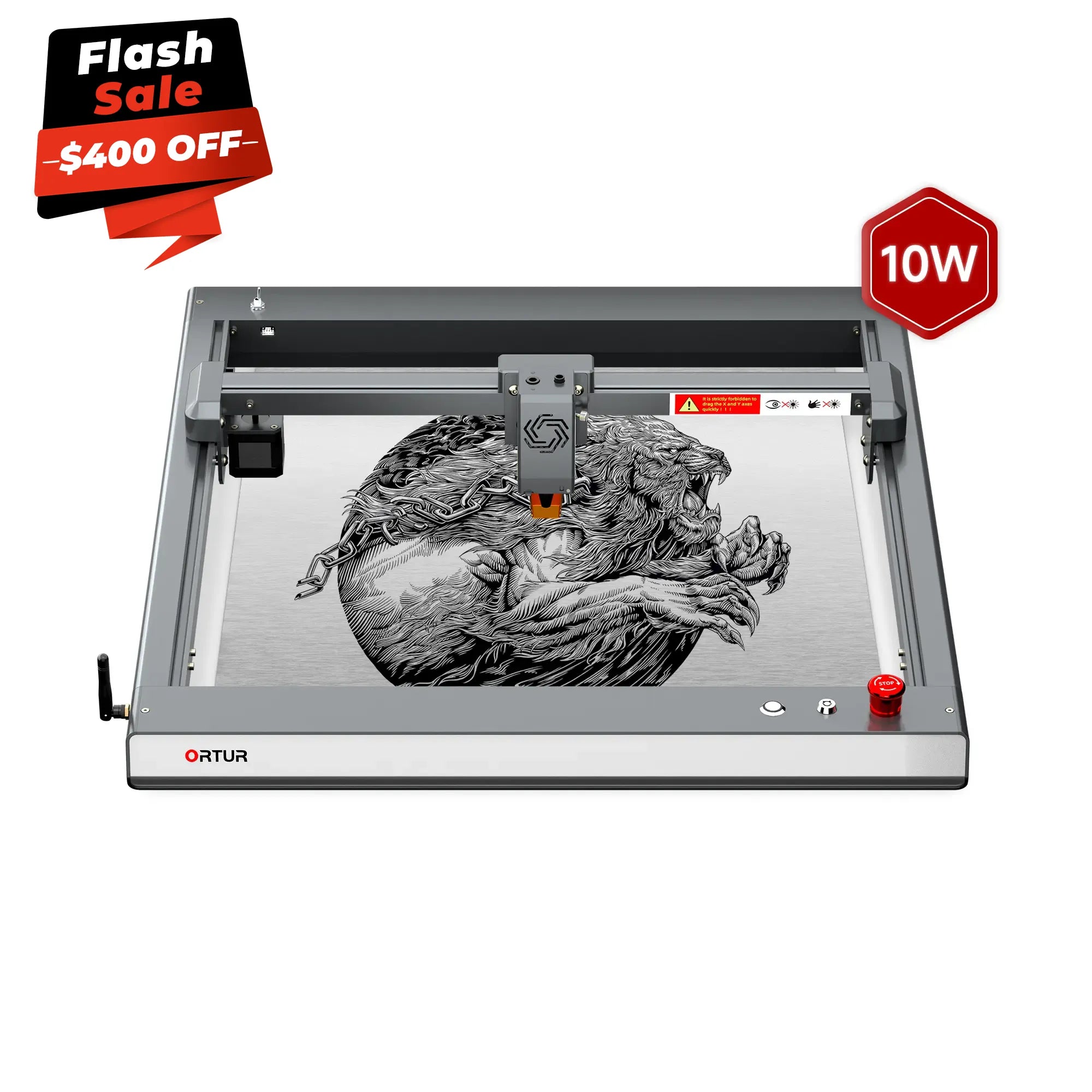 Gravure de laser d'Ortir LM3 et découpeuse 20,000 mm/min (40W/20W/10W)