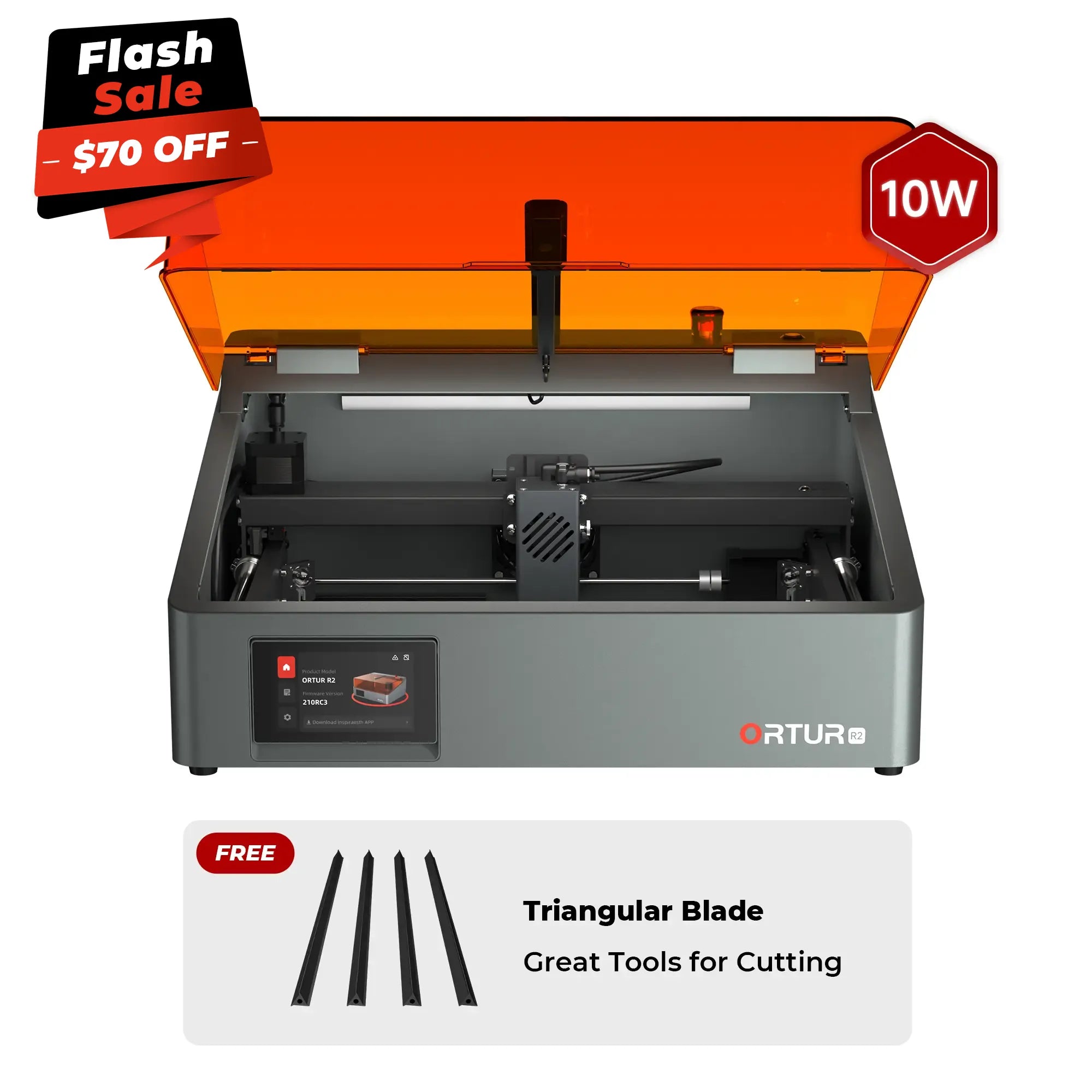 Ortur R2 Smart Laser Engraver 1.3W IR/10W/20W
