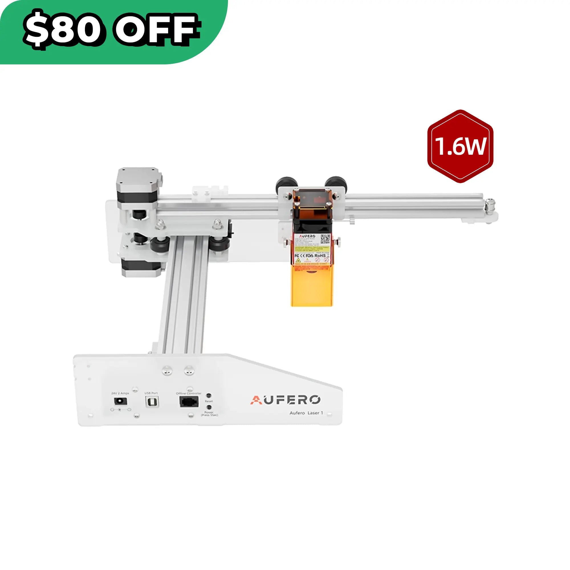 Aufero AL1 Laser Engraving & Cutting Machine 5,000mm/min (5W/1.6W)