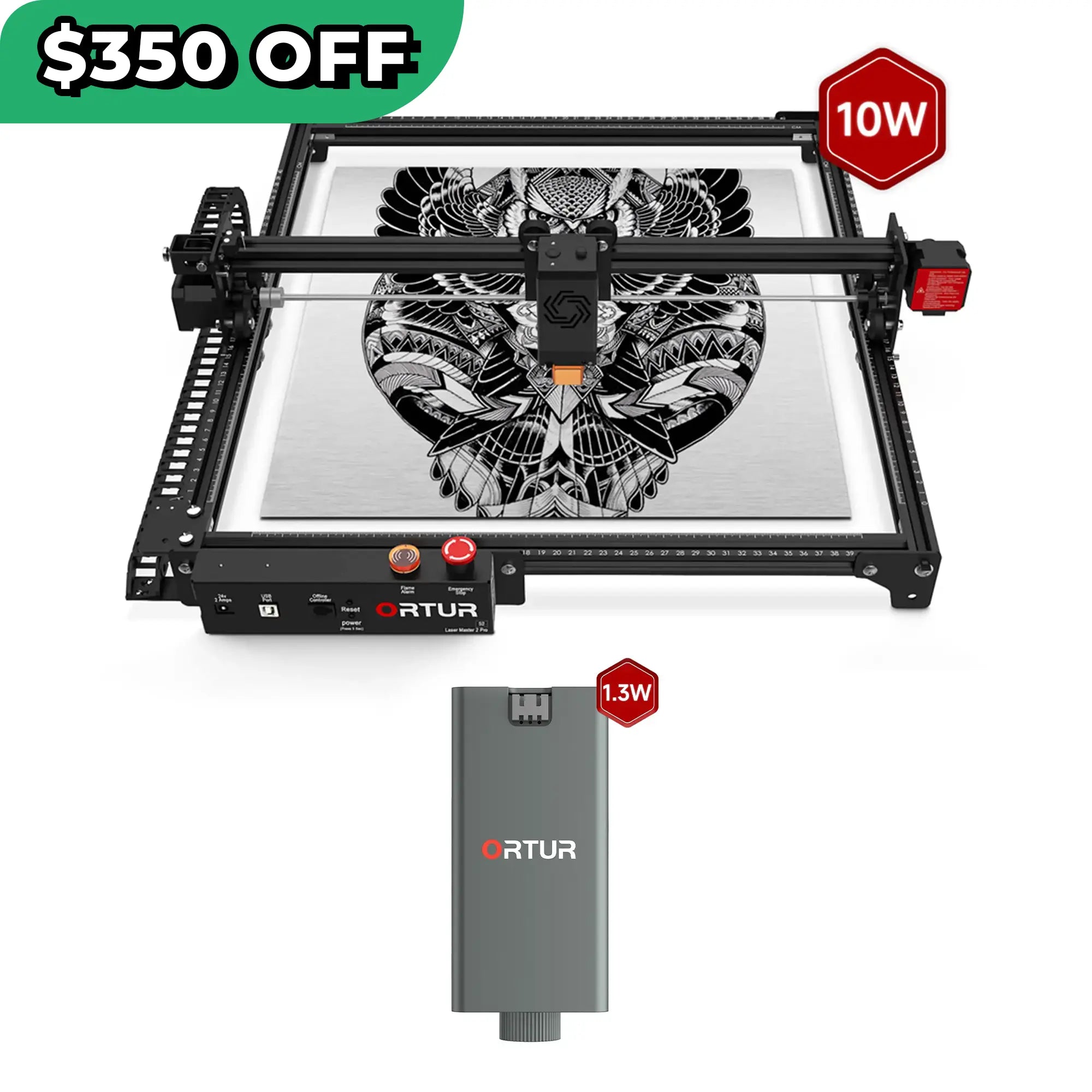 Ortur LM2 Pro S2 Laser Engraving & Cutting Machine 15,000mm/min (10W/5W)