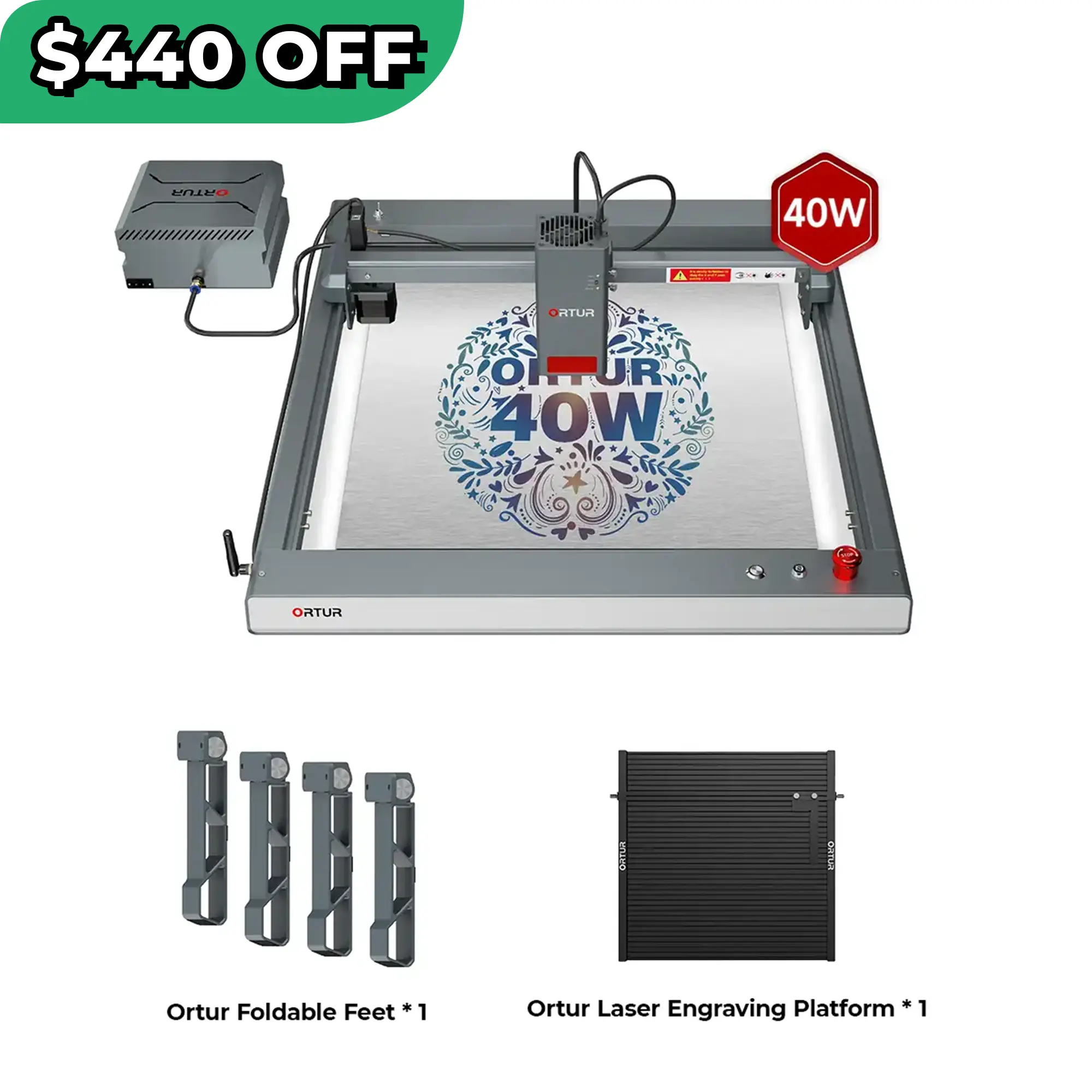 Ortur LM3 Laser Engraving & Cutting Machine 20,000mm/min (40W/20W/10W)