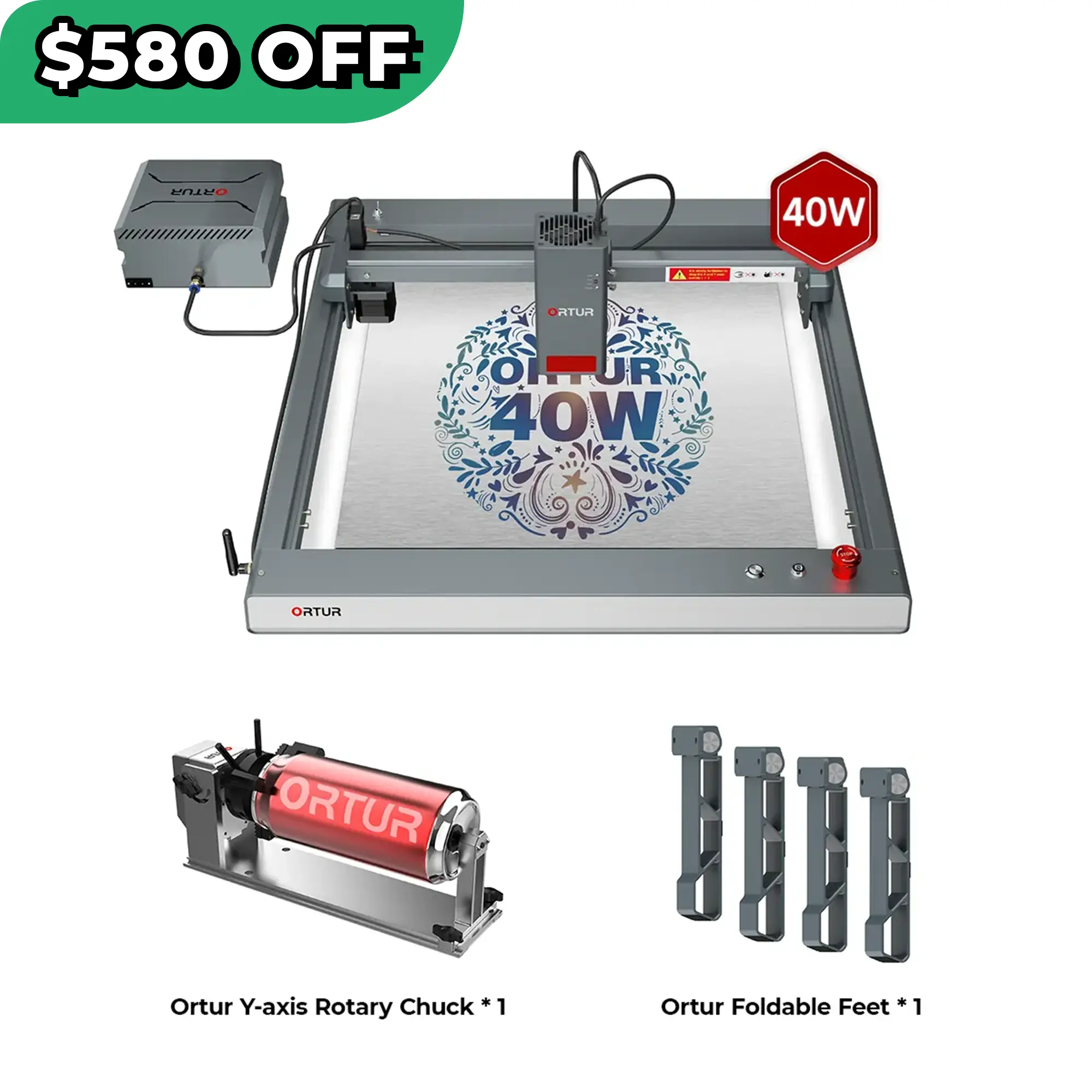Ortur LM3 Laser Engraving & Cutting Machine 20,000mm/min (40W/20W/10W)