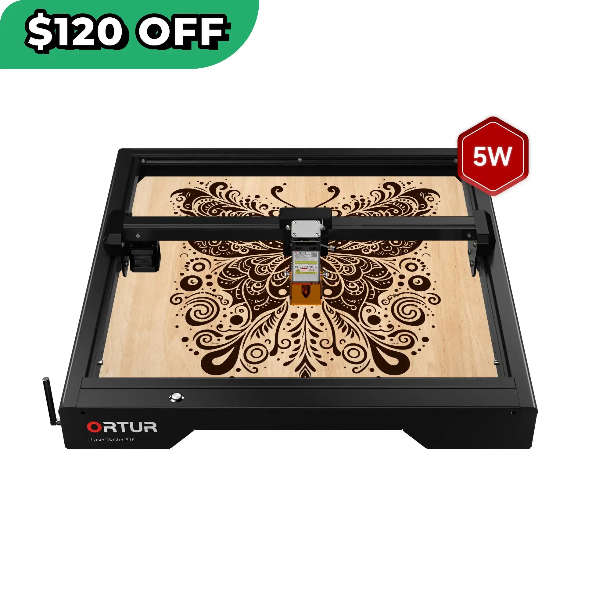 Ortur Laser Master 3 LE 5W Laser Engraving & Cutting Machine 15,000mm/min