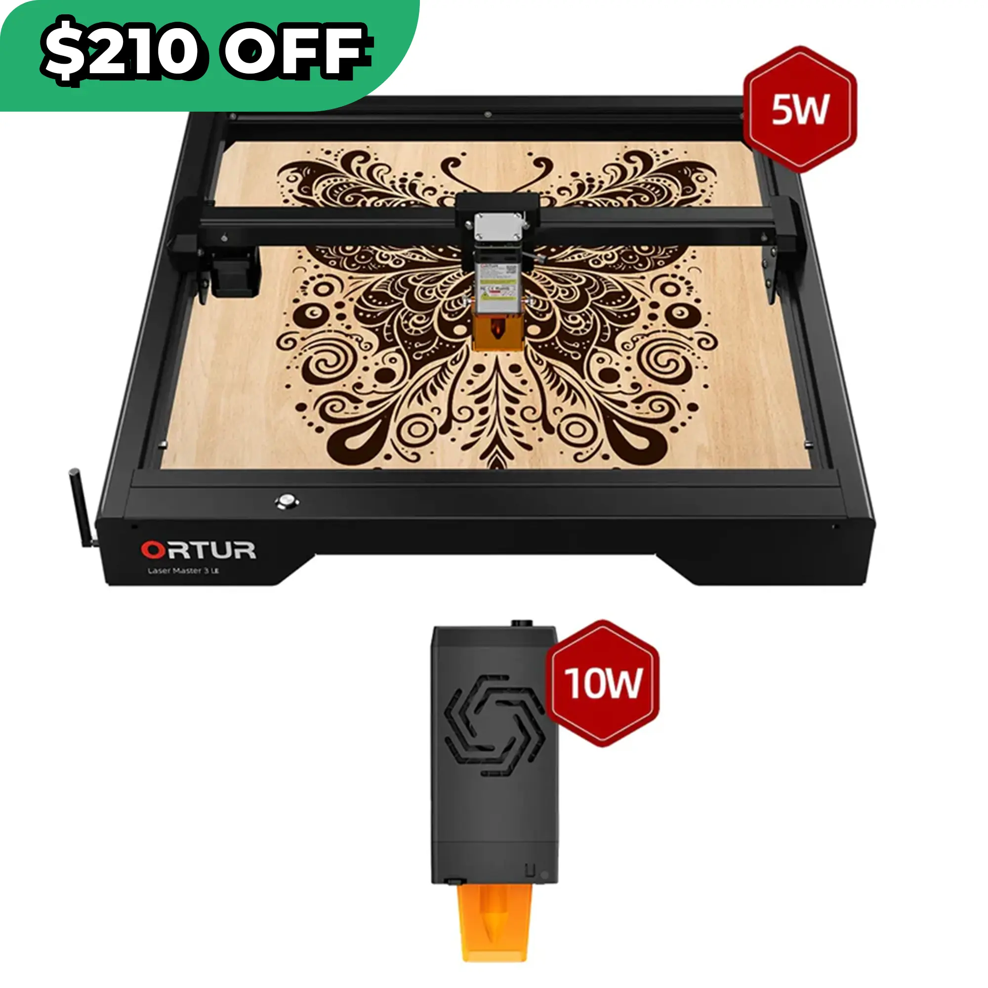 Ortur Laser Master 3 LE 5W Laser Engraving & Cutting Machine 15,000mm/min