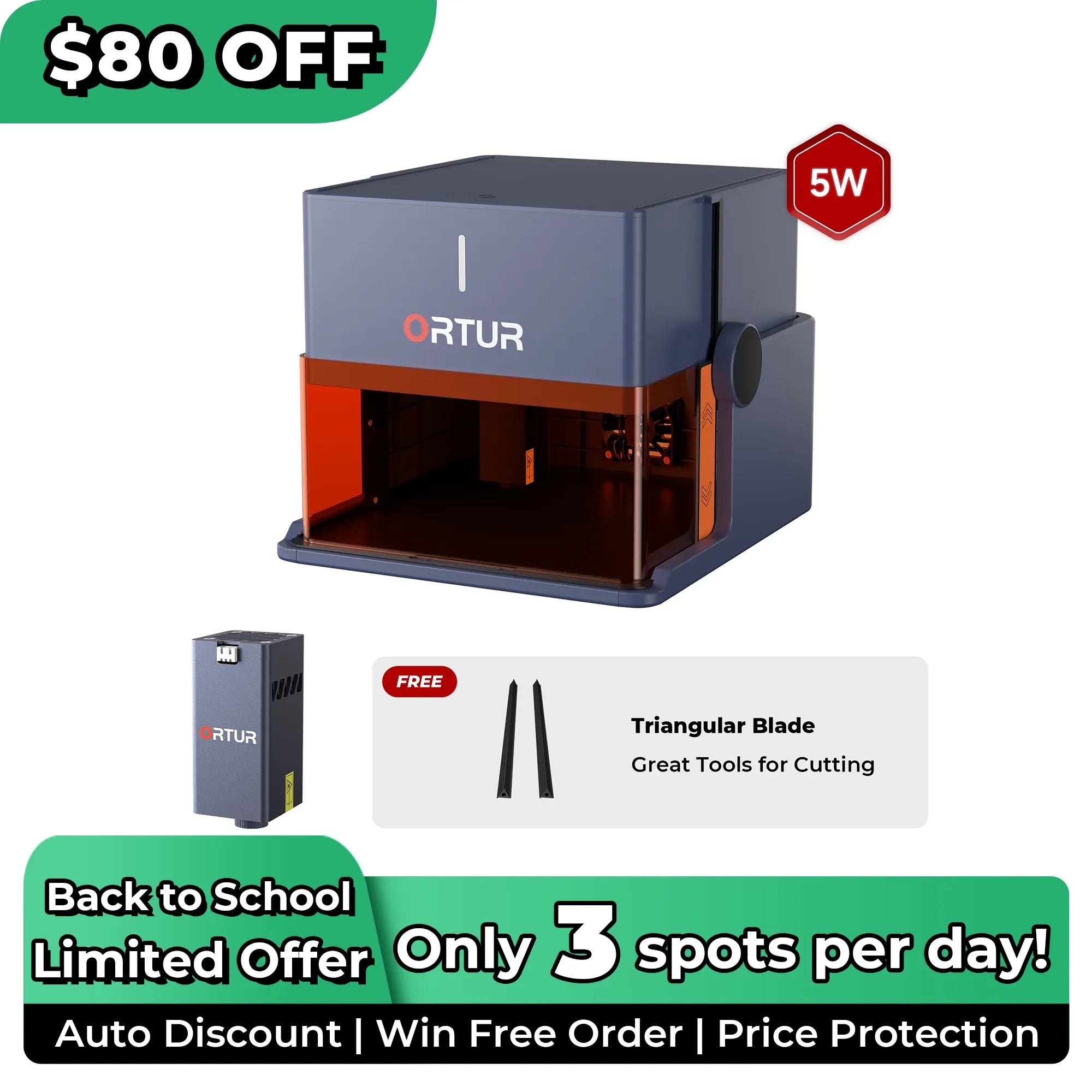 Ortur R1 Laser Engraver 1.3W IR/5W