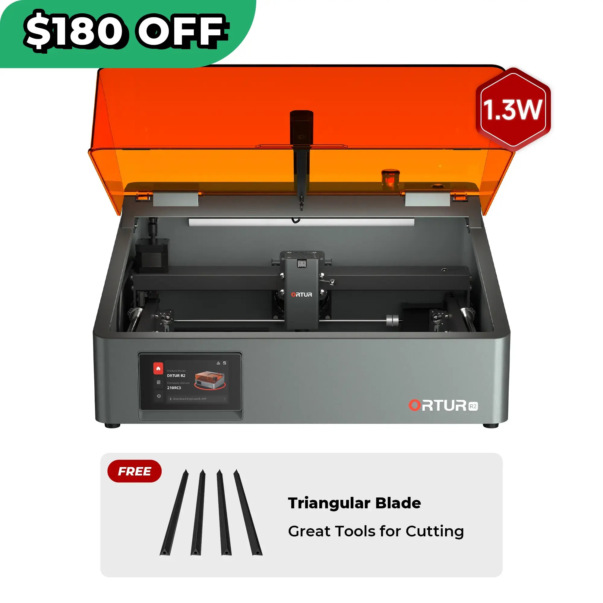 Ortur R2 Smart Laser Engraver 1.3W IR/10W/20W