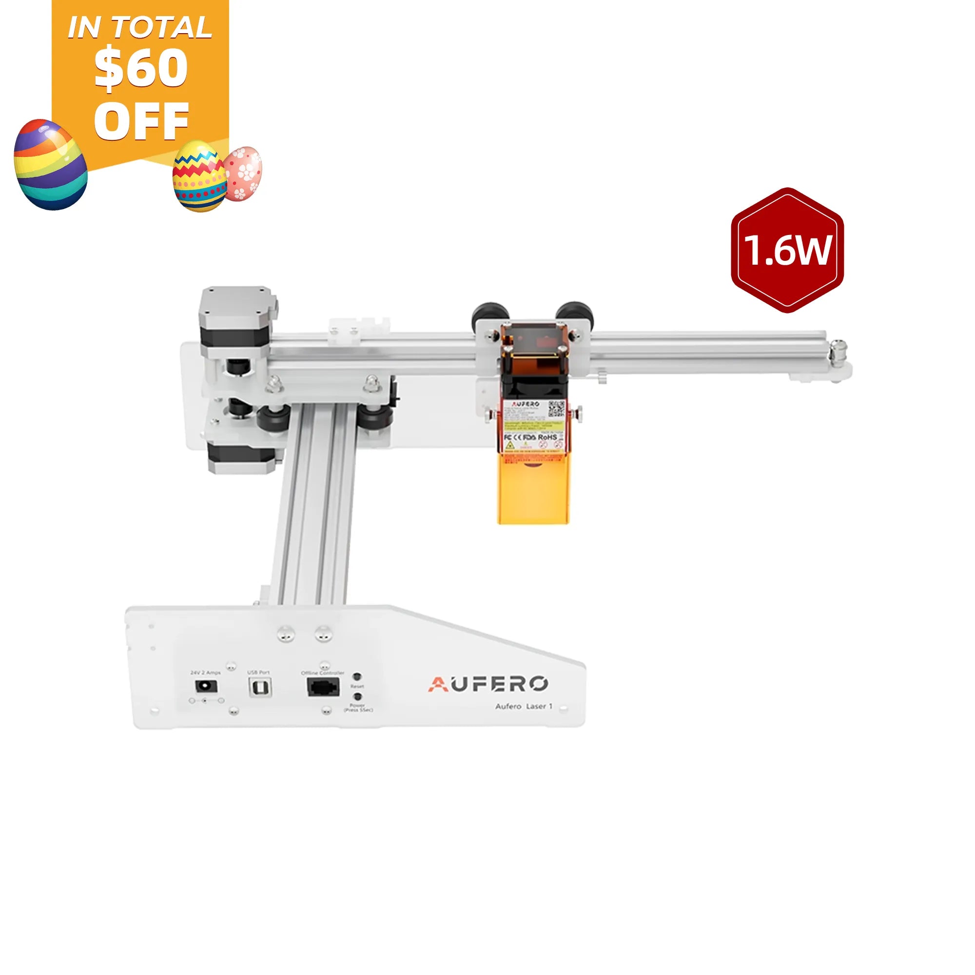 Aufero AL1 Laser Engraving & Cutting Machine 5,000mm/min (5W/1.6W)