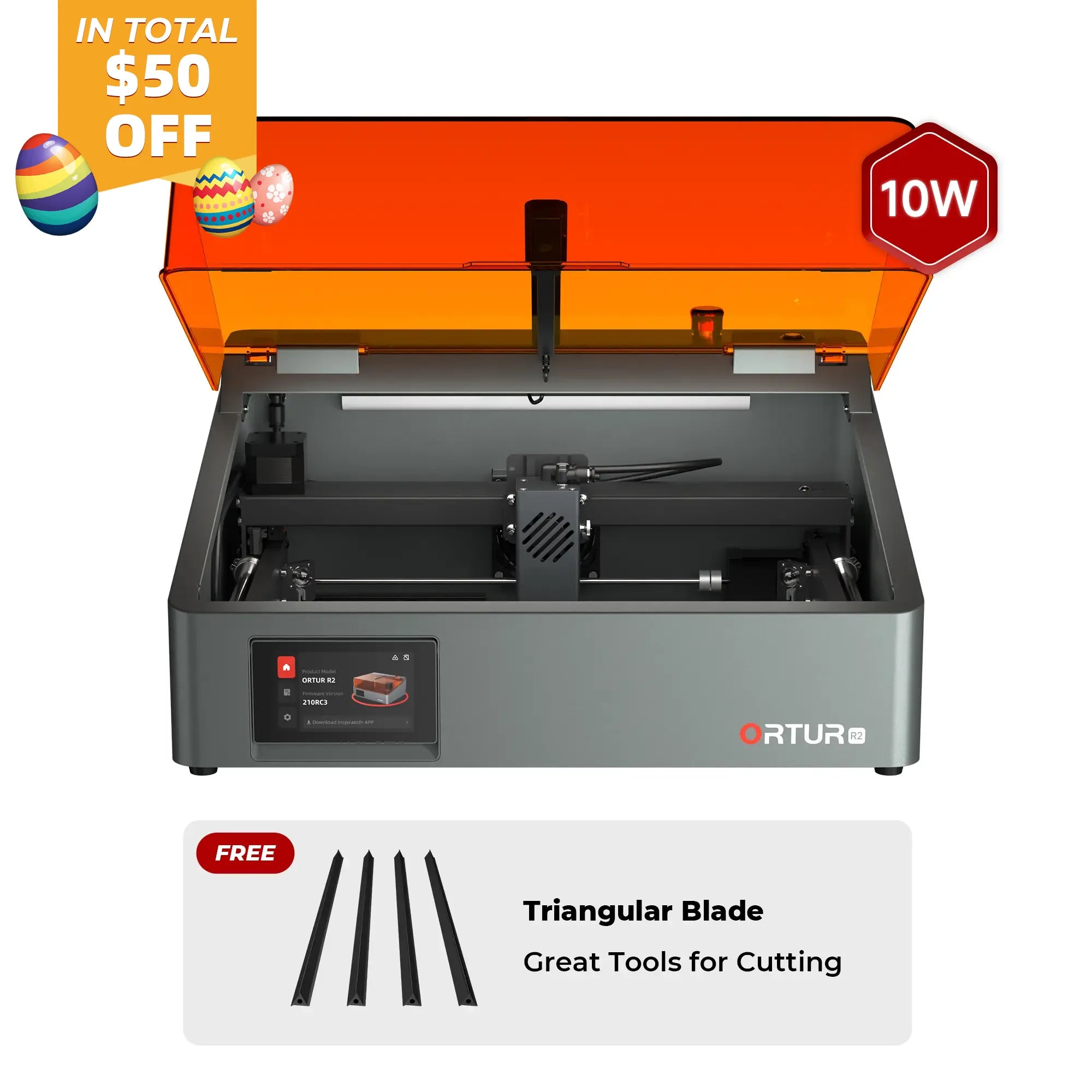 Ortur R2 Smart Lasergravierer 1.3W IR/10W/20W