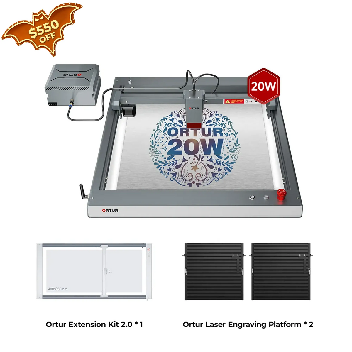 Gravure de laser d'Ortir LM3 et découpeuse 20,000 mm/min (40W/20W/10W)