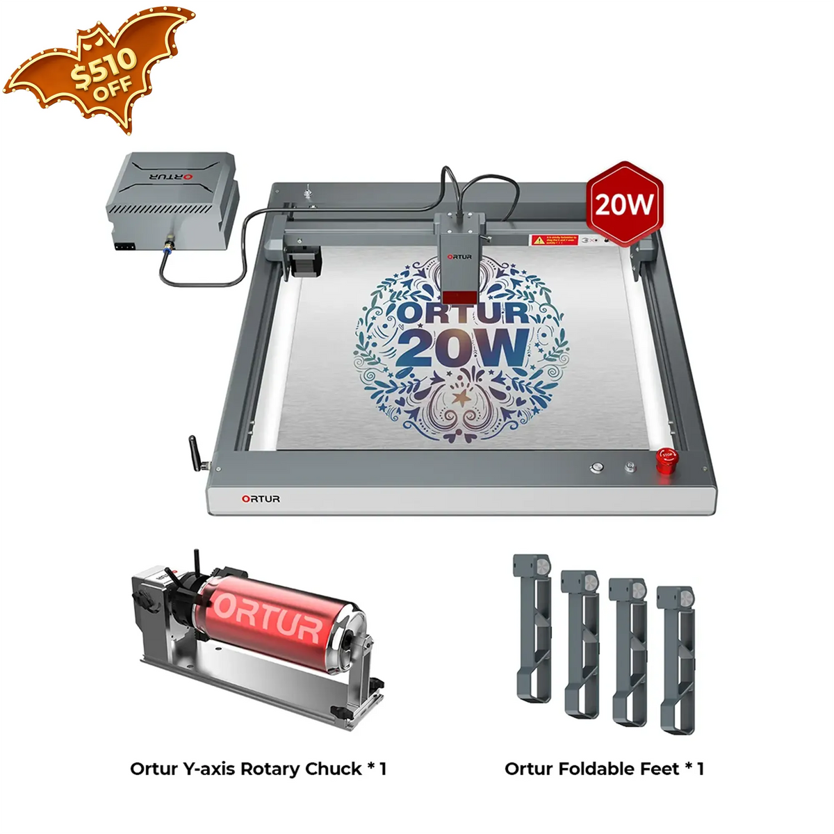 Gravure de laser d'Ortir LM3 et découpeuse 20,000 mm/min (40W/20W/10W)