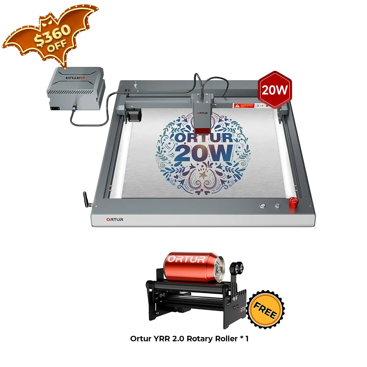 Ortur LM3 Laser Engraving & Cutting Machine 20,000mm/min (40W/20W/10W)