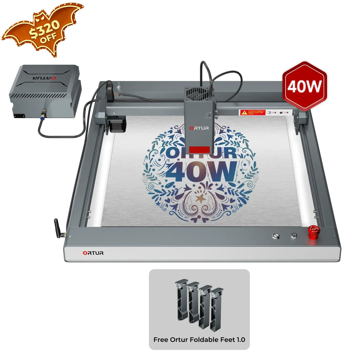 Gravure de laser d'Ortir LM3 et découpeuse 20,000 mm/min (40W/20W/10W)