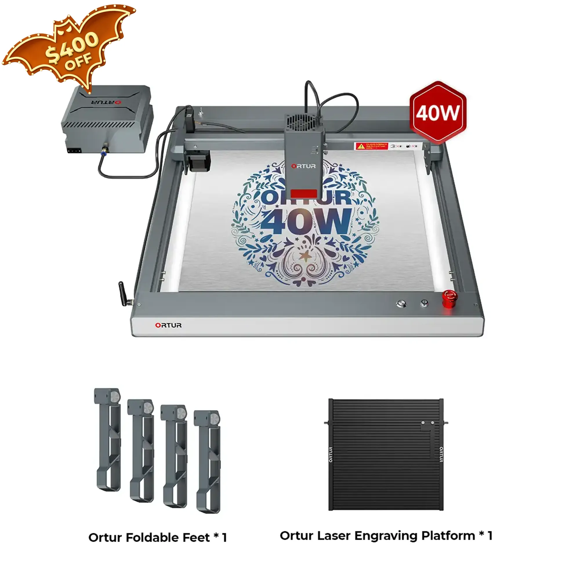 Ortur LM3 Laser Engraving & Cutting Machine 20,000mm/min (40W/20W/10W)