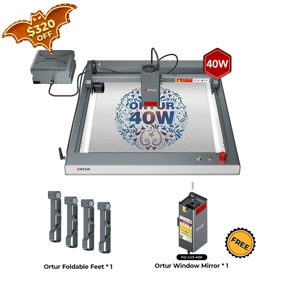 Gravure de laser d'Ortir LM3 et découpeuse 20,000 mm/min (40W/20W/10W)