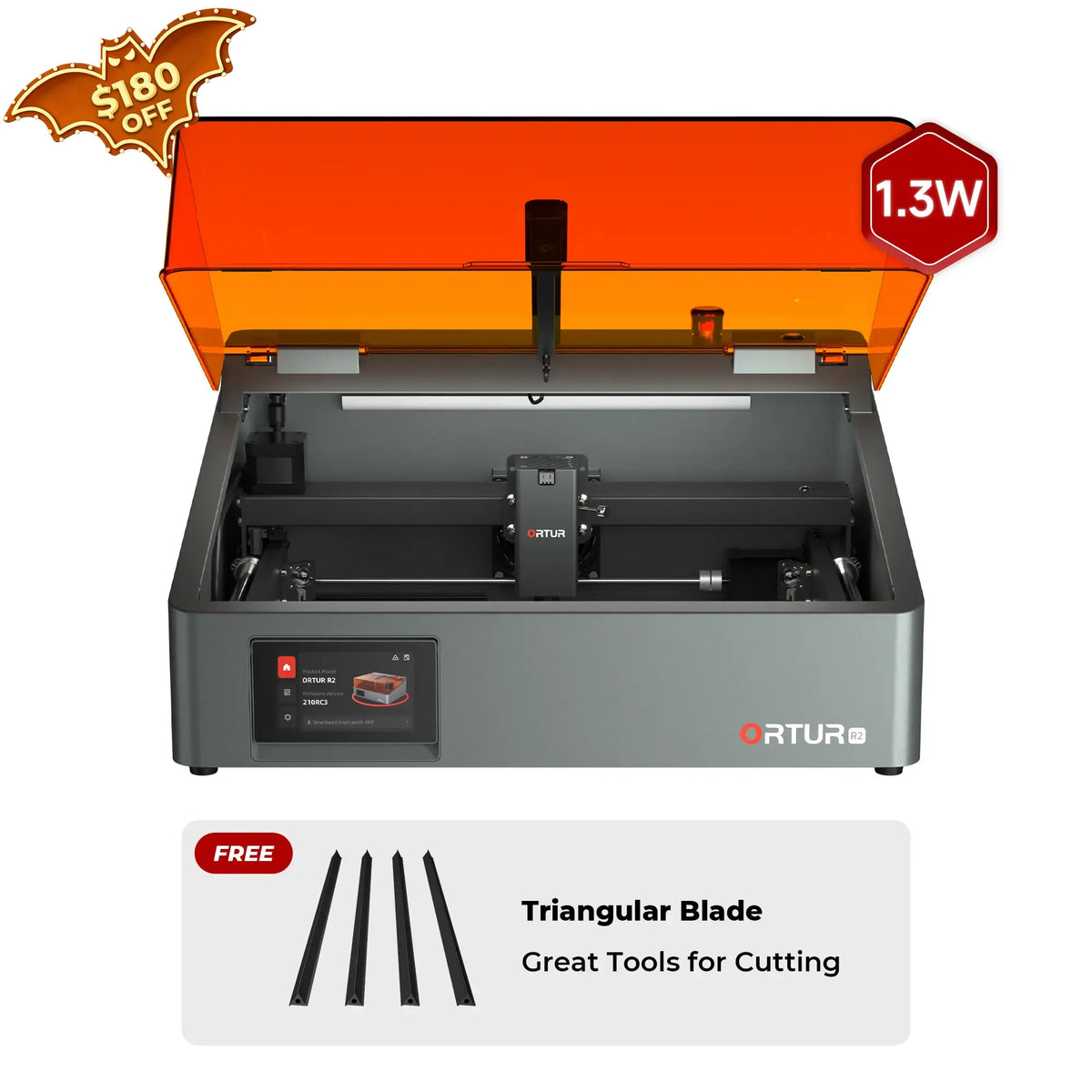 Ortur R2 Smart Laser Engraver 1.3W IR/10W/20W