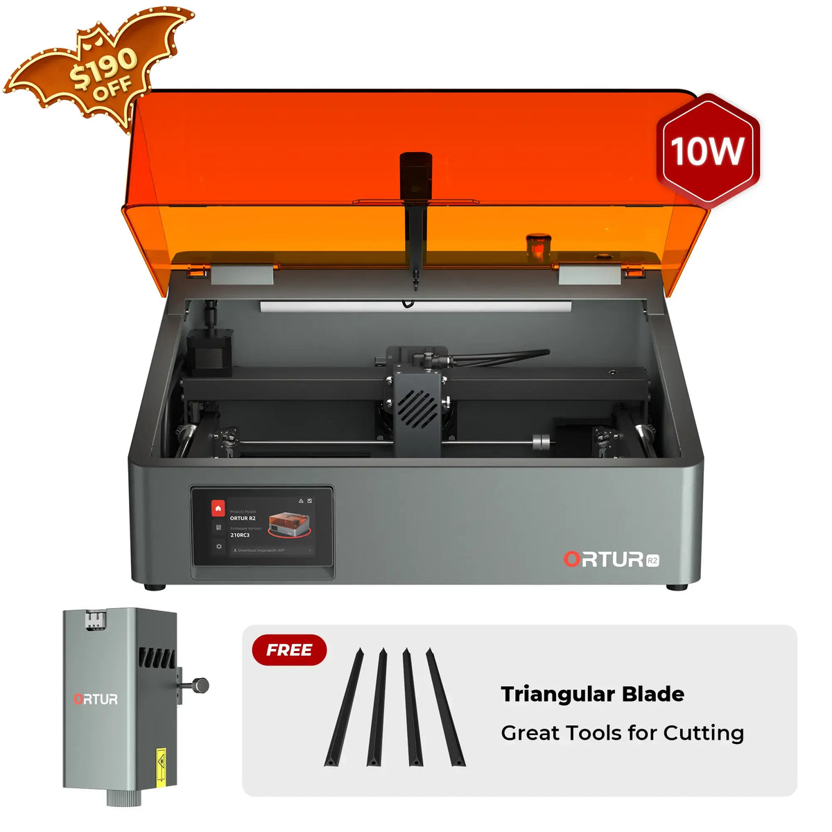 Ortur R2 Smart Laser Engraver 1.3W IR/10W/20W