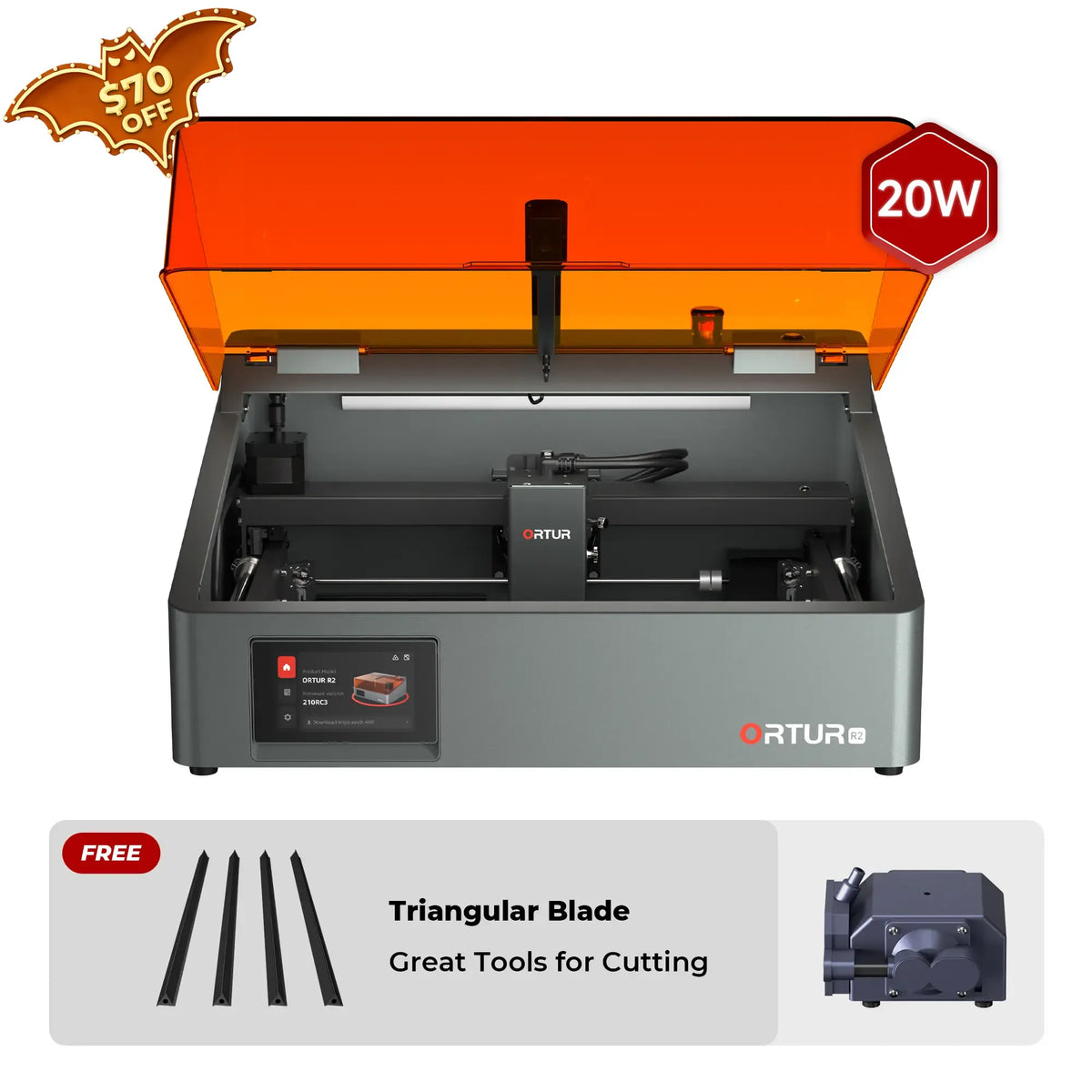 Ortur R2 Smart Laser Engraver 1.3W IR/10W/20W