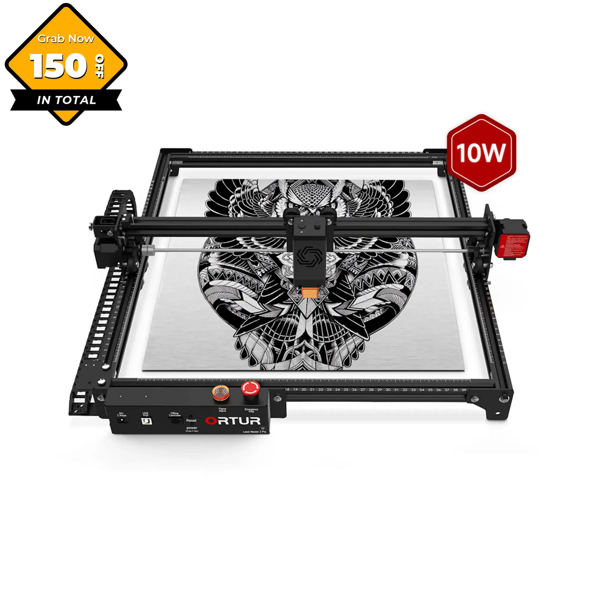 Ortur LM2 Pro S2 Laser Engraving & Cutting Machine 15,000mm/min (10W/5W)